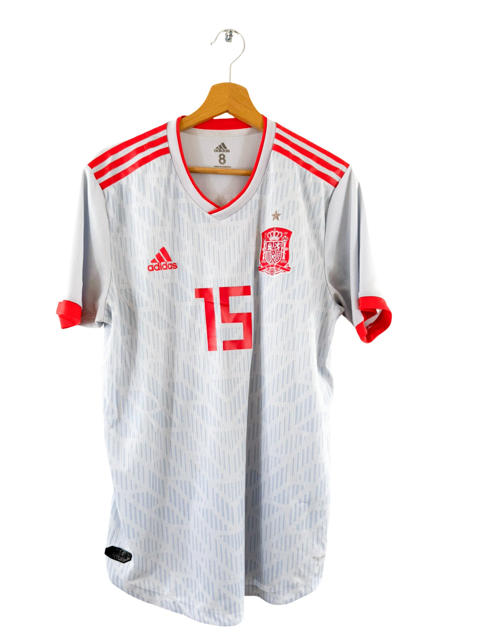 2018 - Maillot Espagne extérieur [#15 Ramos] *Pro* - M