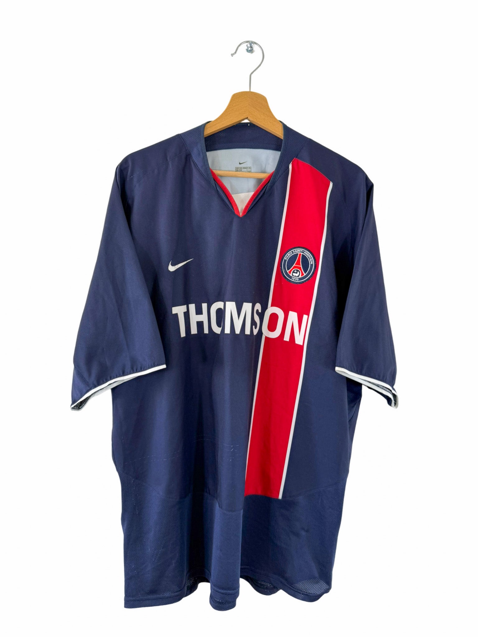 2003/2004 - Camiseta local del PSG [#10 Ronaldinho] Nike - Talla XXL