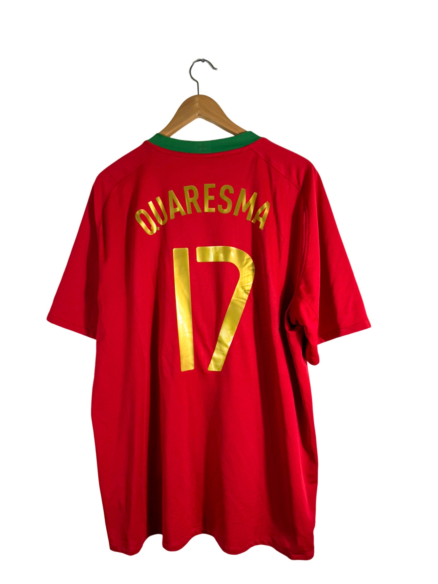 2008 Portugal Home Shirt [#17 Quaresma] - 2XL – Vista football shop