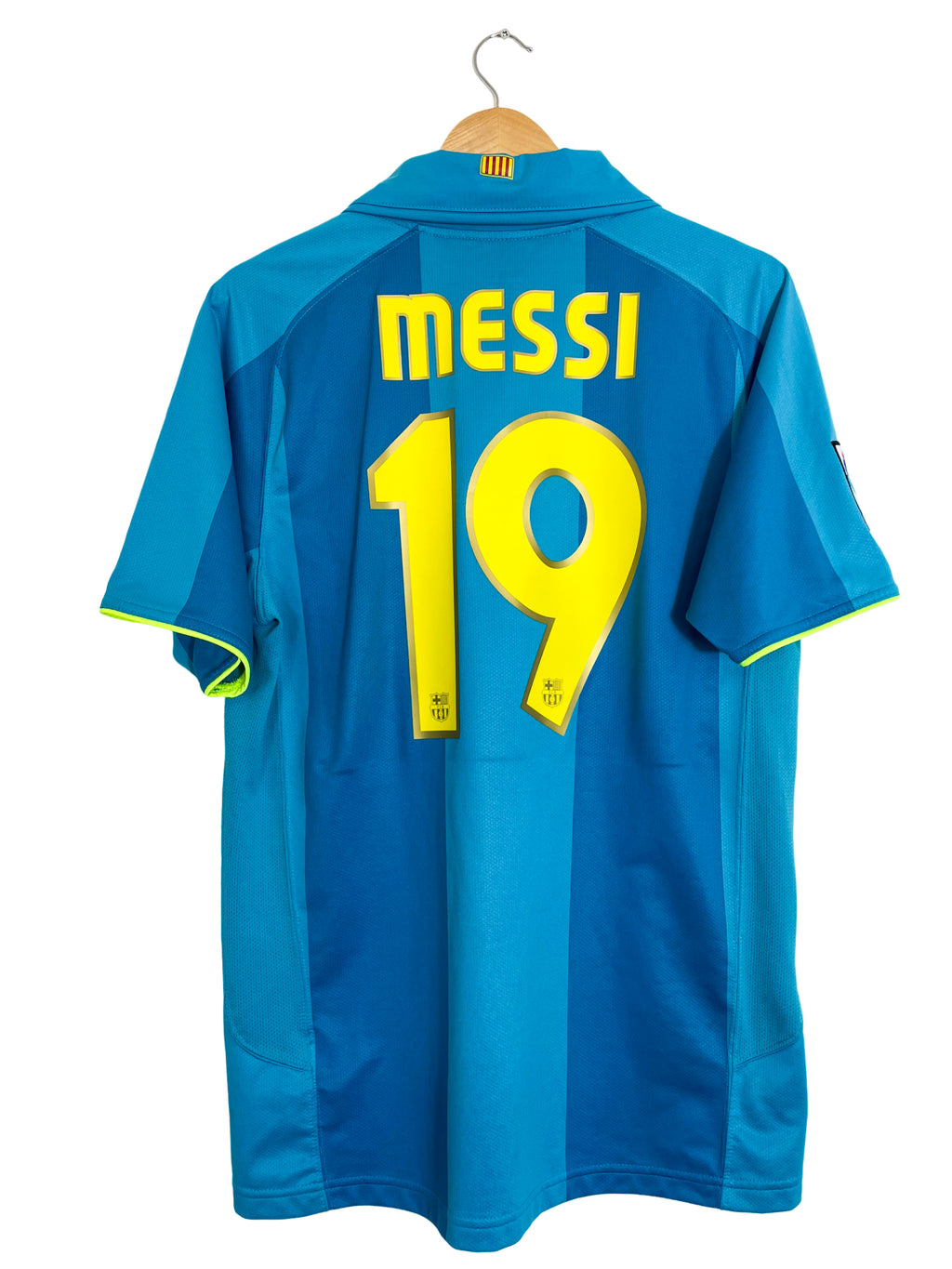 Maillot FC Barcelone  2007/09 extérieur [#19 MESSI] - M