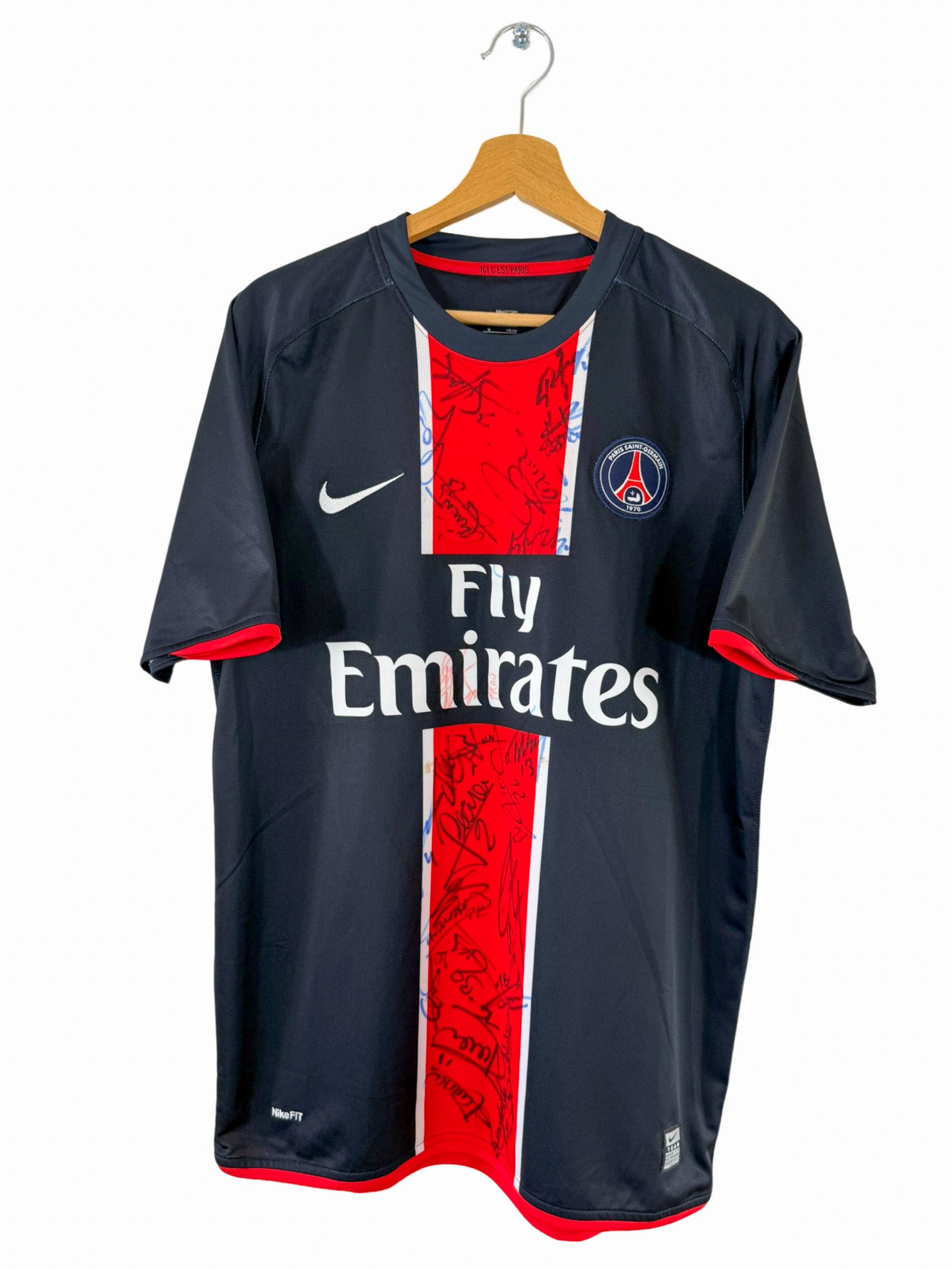 2009/2010 - Camiseta local del PSG [#27 Sankhare] Nike *Firmada* - Talla M