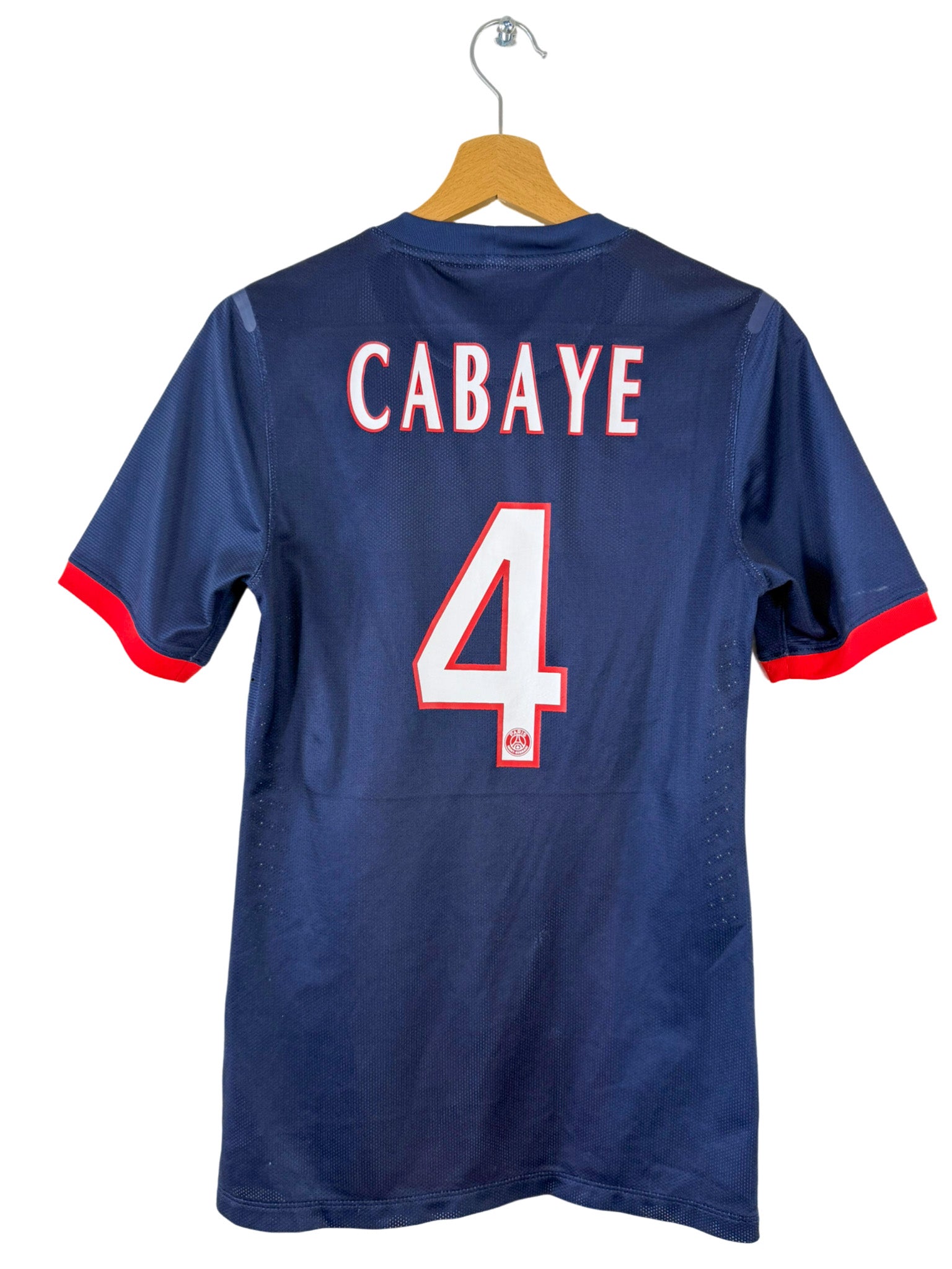 2013/2014 - Camiseta local del PSG [#4 Cabaye] Nike *Versión Pro* - Talla S