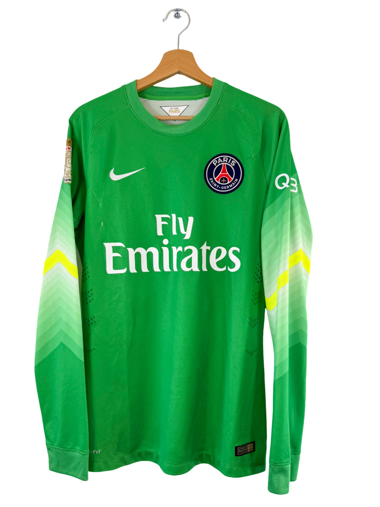 2014/2015 - Camiseta de portero del PSG [#30 Sirigu] Nike *Stock Pro* - Talla M