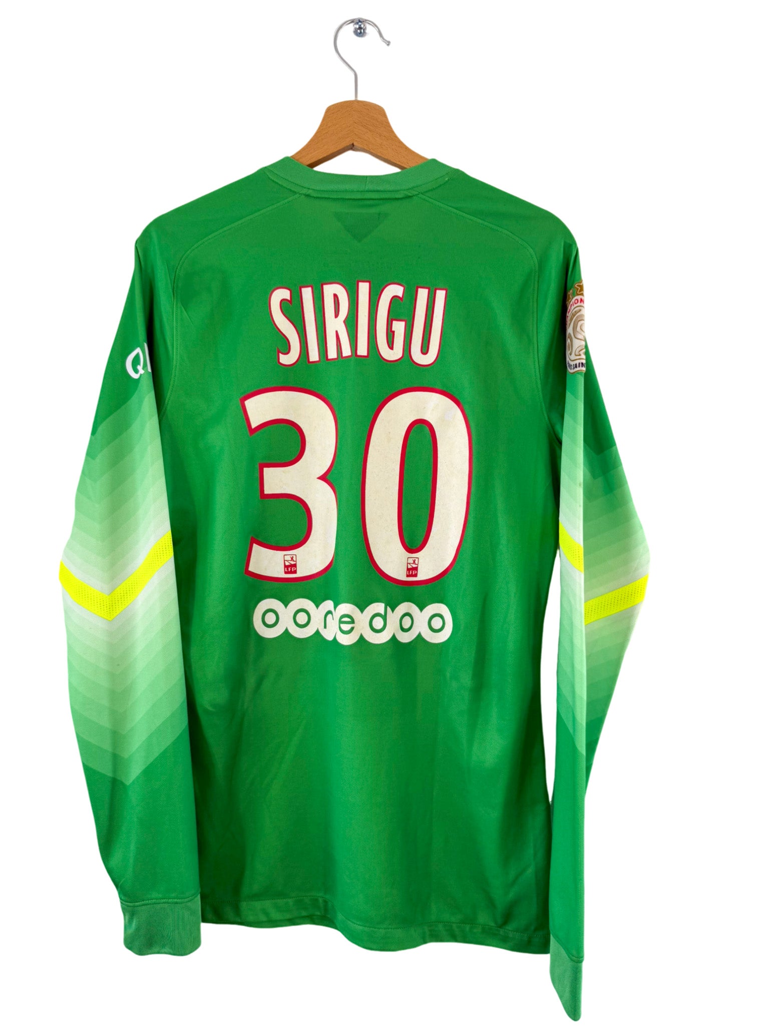 2014/2015 - Camiseta de portero del PSG [#30 Sirigu] Nike *Stock Pro* - Talla M