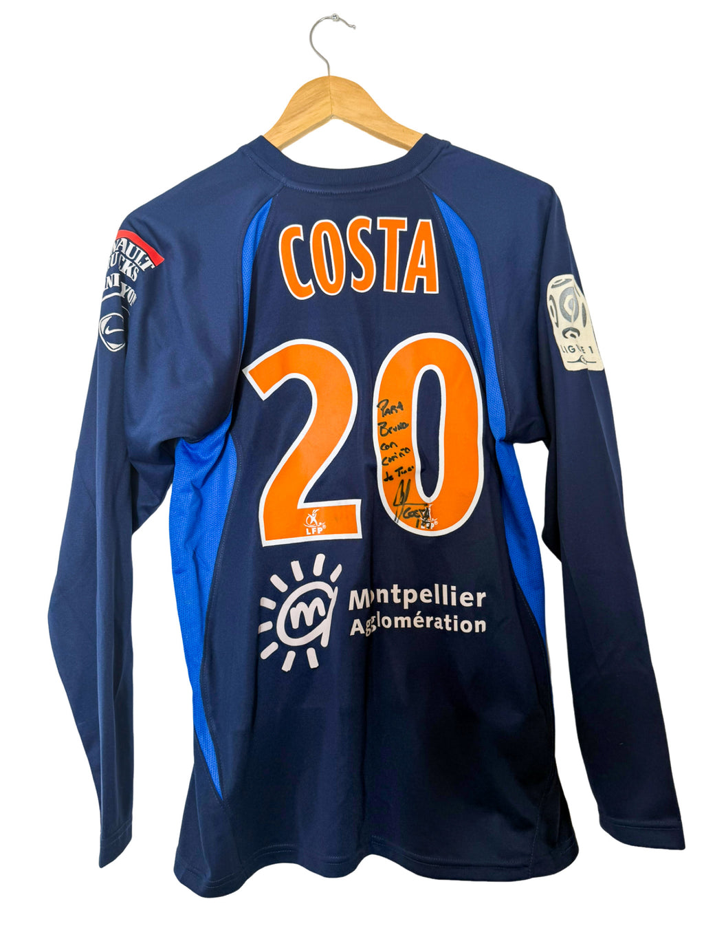 2009/2010 – Maillot Montpellier HSC domicile *Match Issue* [#20 Costa]-S