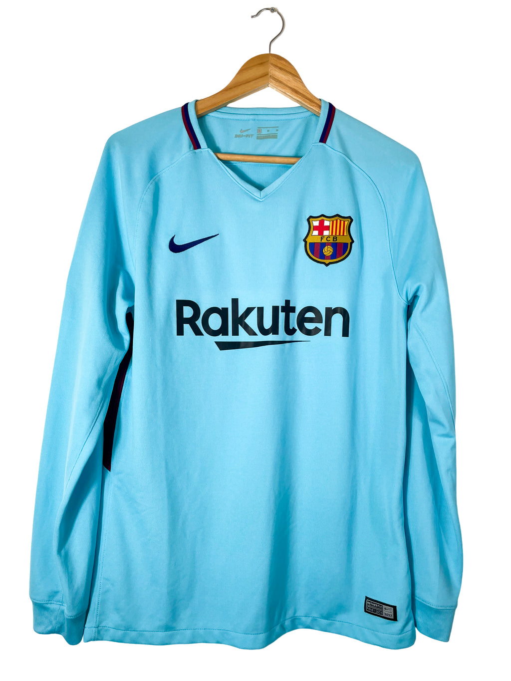 2017/2018 – Barcelona Away Shirt [#10 Messi] *Long Sleeves* - M