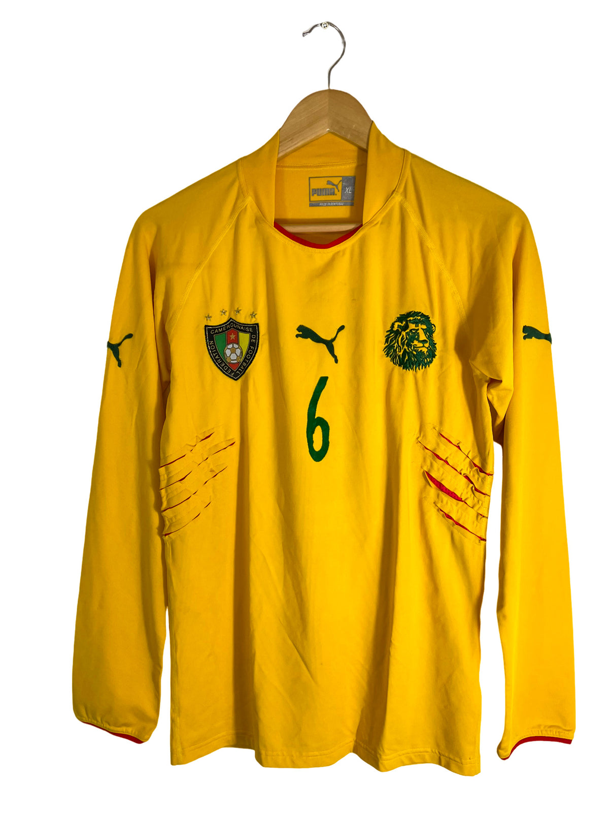 2004 – Maillot Cameroun extérieur *Match Issue* [#6 NJANKA] – XL