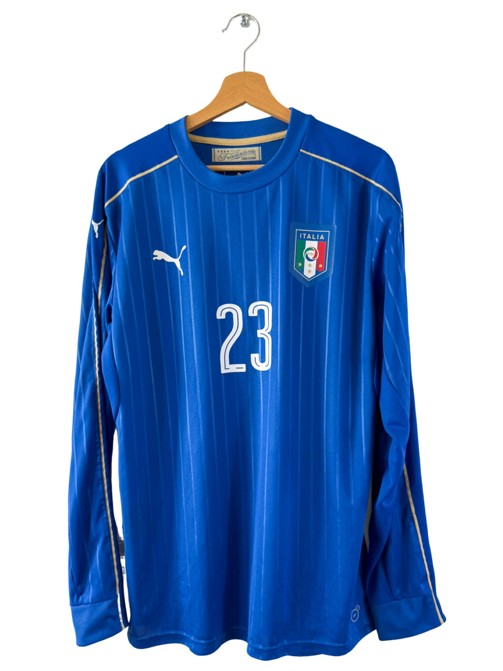 2016 – Italy Home Shirt [#23 Giaccherini] *Long Sleeves* - L