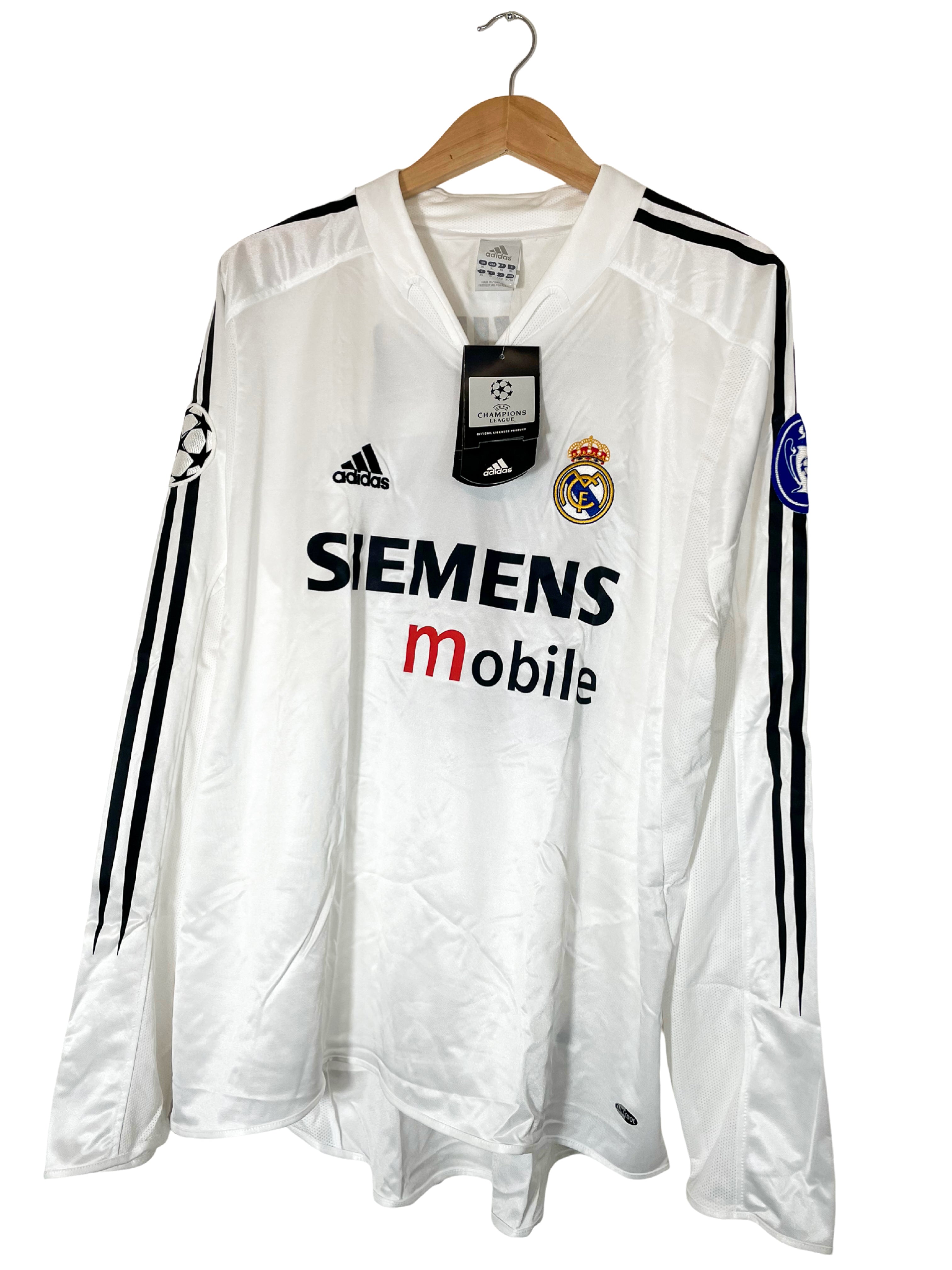 2004/2005 – Maillot Real Madrid domicile [#Beckham 23] *manches longues* - XL