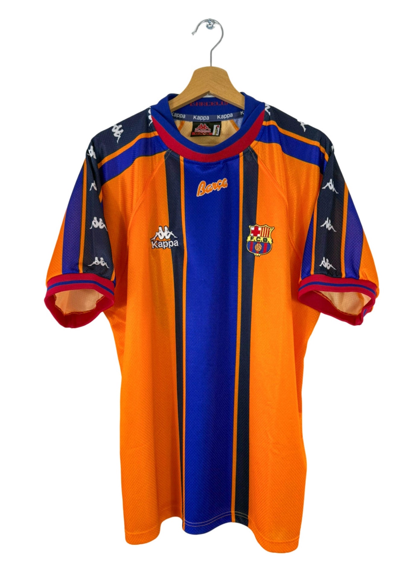 1997/1998 - FC Barcelona Away Shirt Kappa - L
