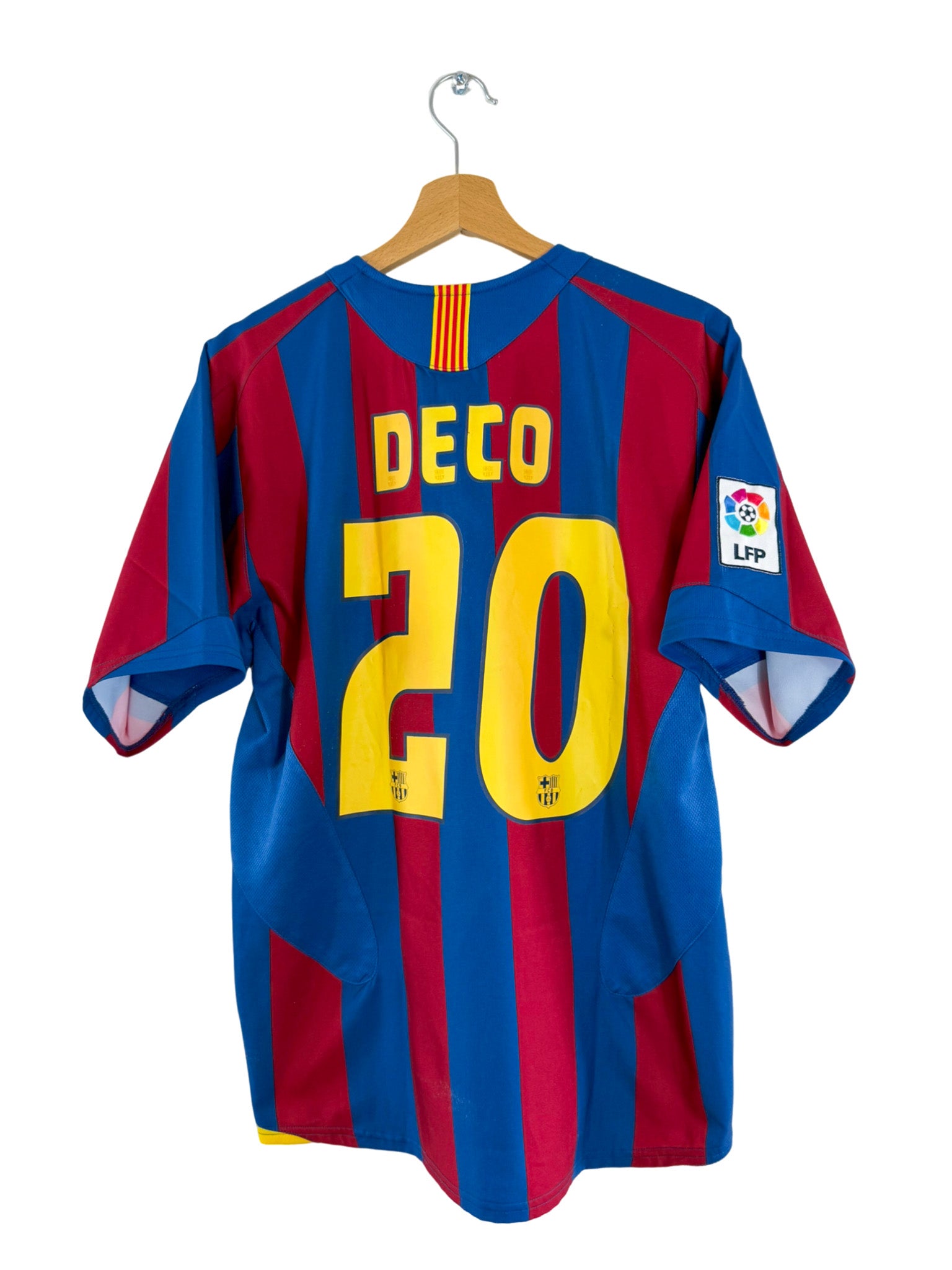 2004/2005 - FC Barcelona Home Shirt [#20 Deco] Nike - S