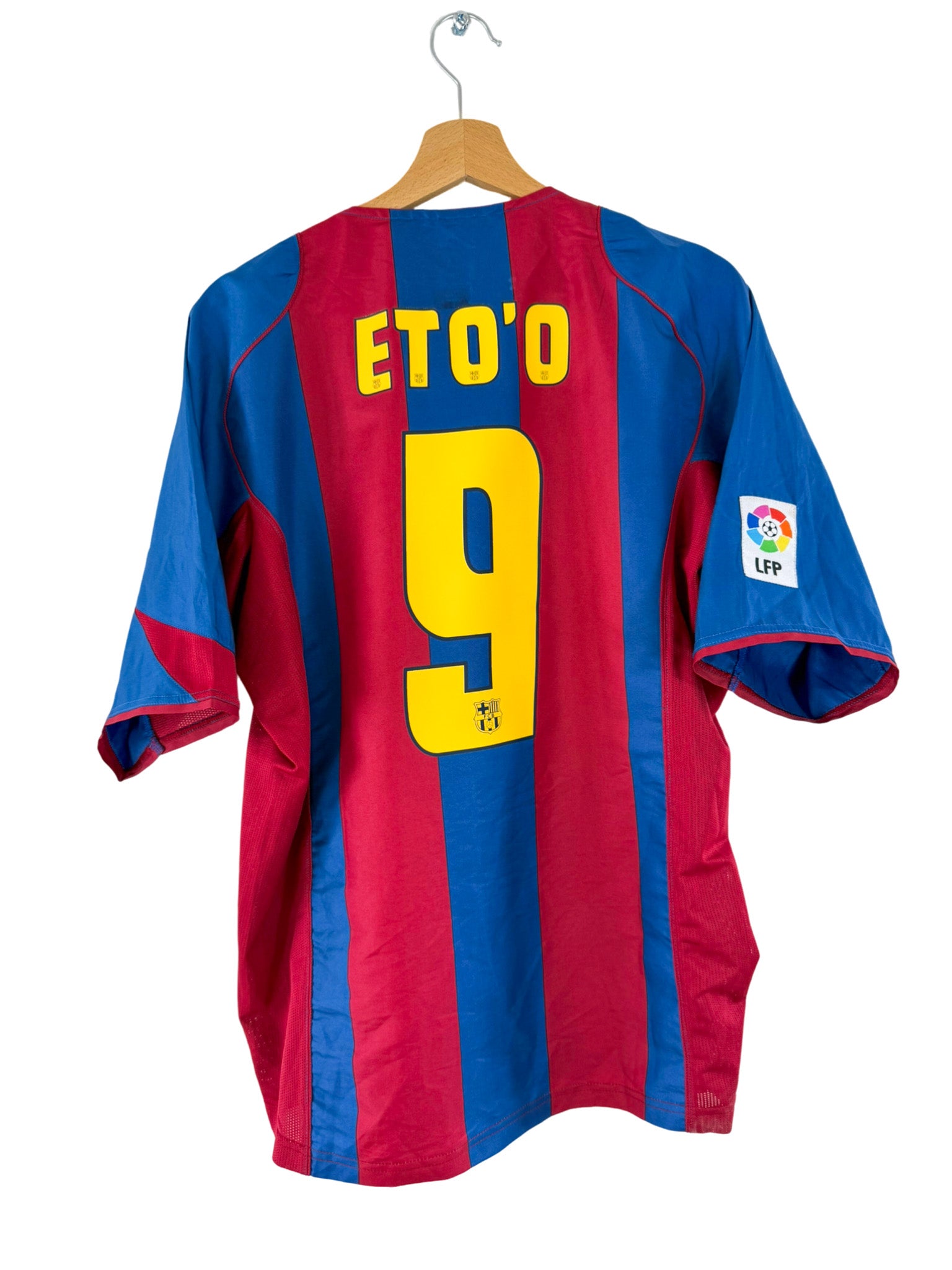 2004/2005 - FC Barcelona home jersey [#9 Eto'o] Nike - M