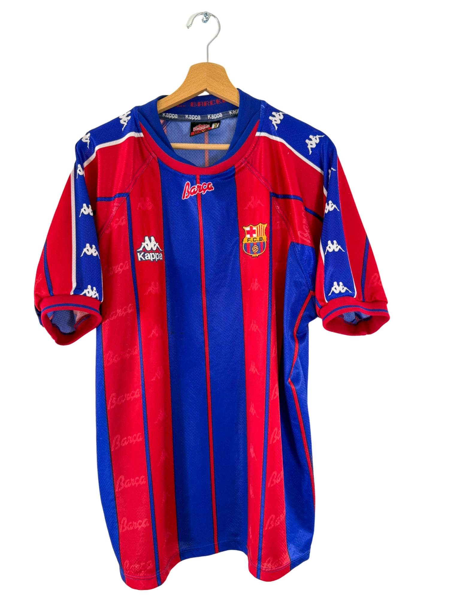 1997/1998 - FC Barcelona Home Shirt Kappa - XL