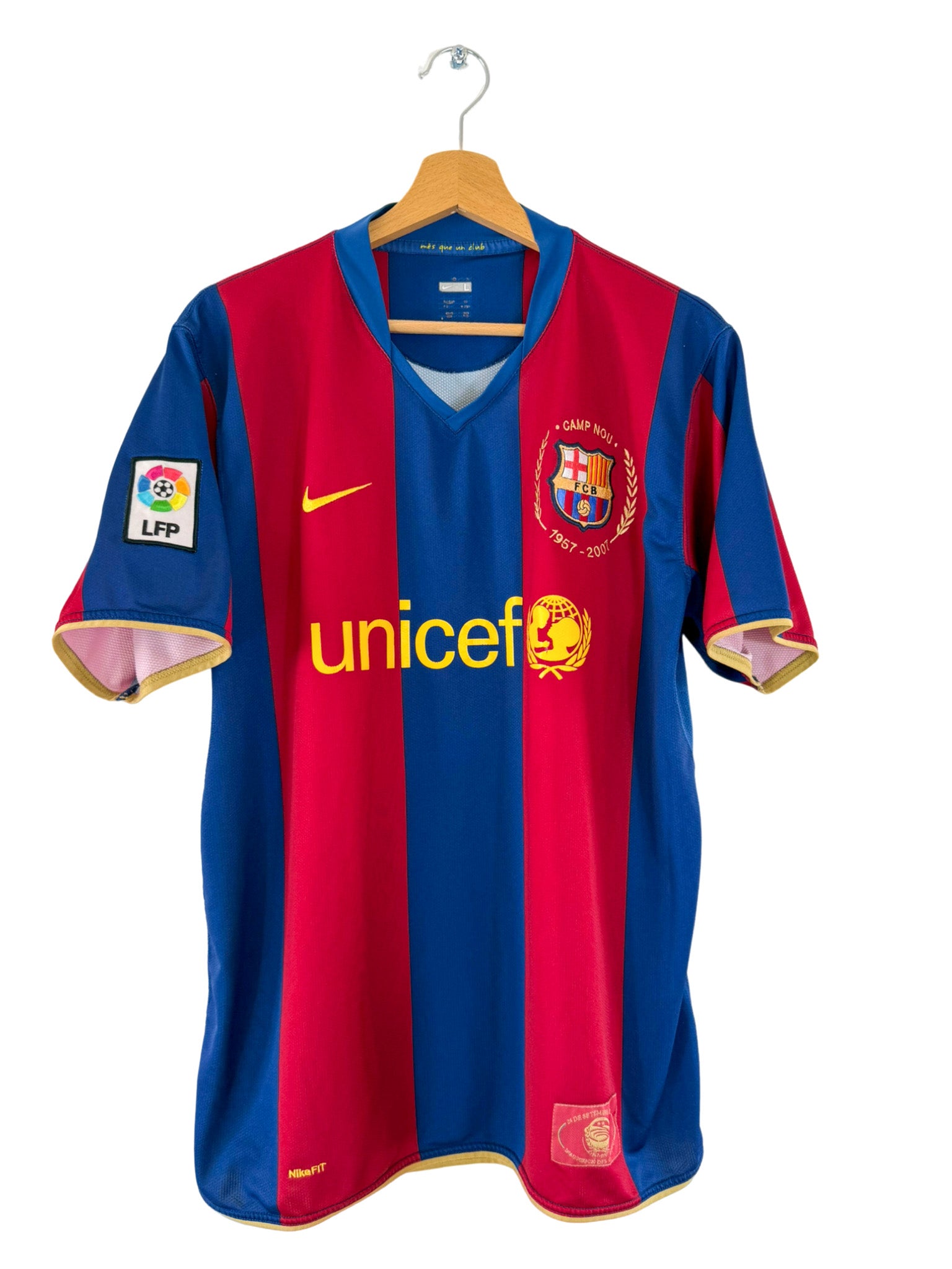 2007/2008 - FC Barcelona home jersey [#10 Ronaldinho] Nike - XL