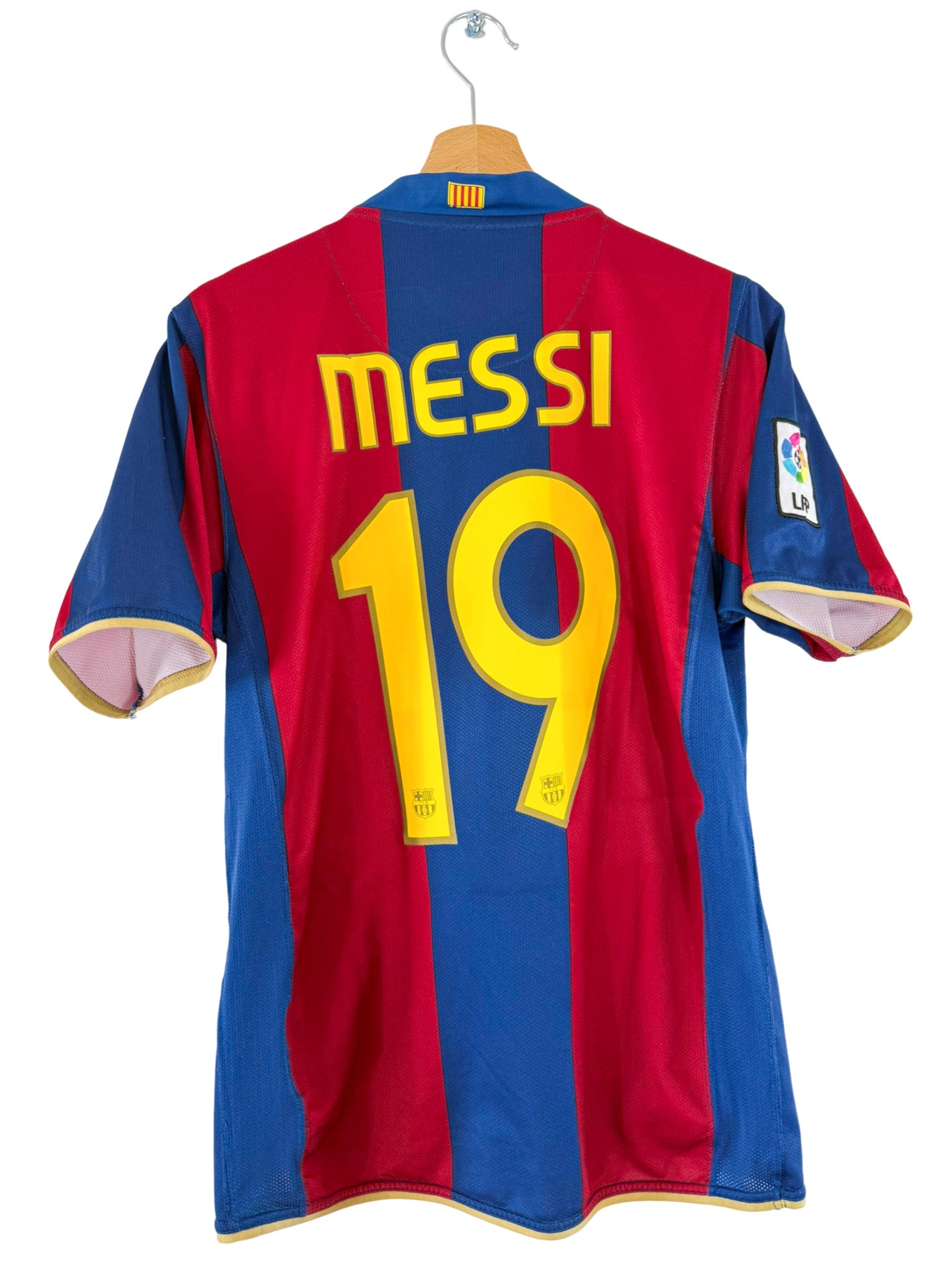 2007/2008 - FC Barcelona Home Shirt [#19 Messi] Nike - S