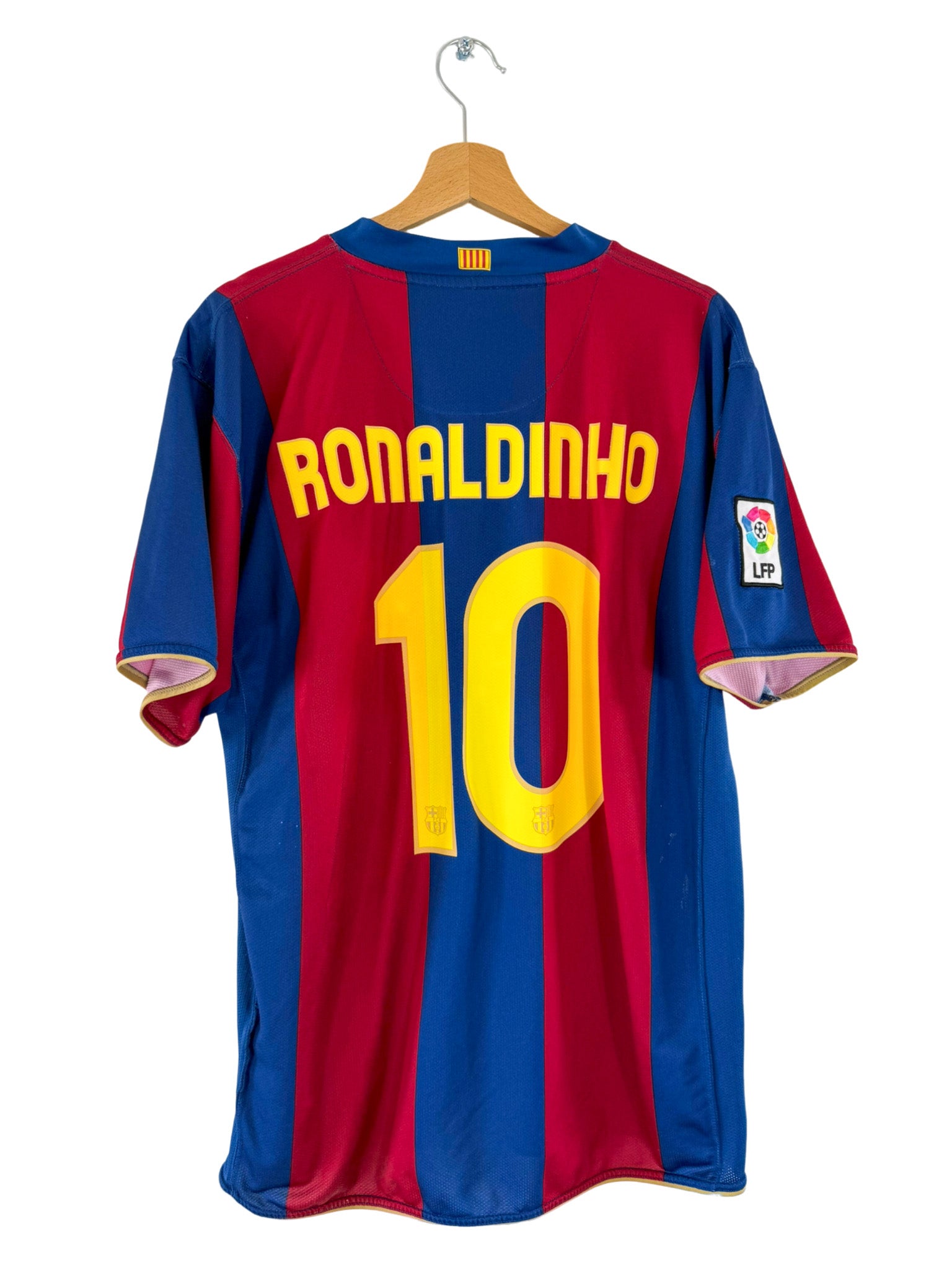 2007/2008 - FC Barcelona home jersey [#10 Ronaldinho] Nike - XL