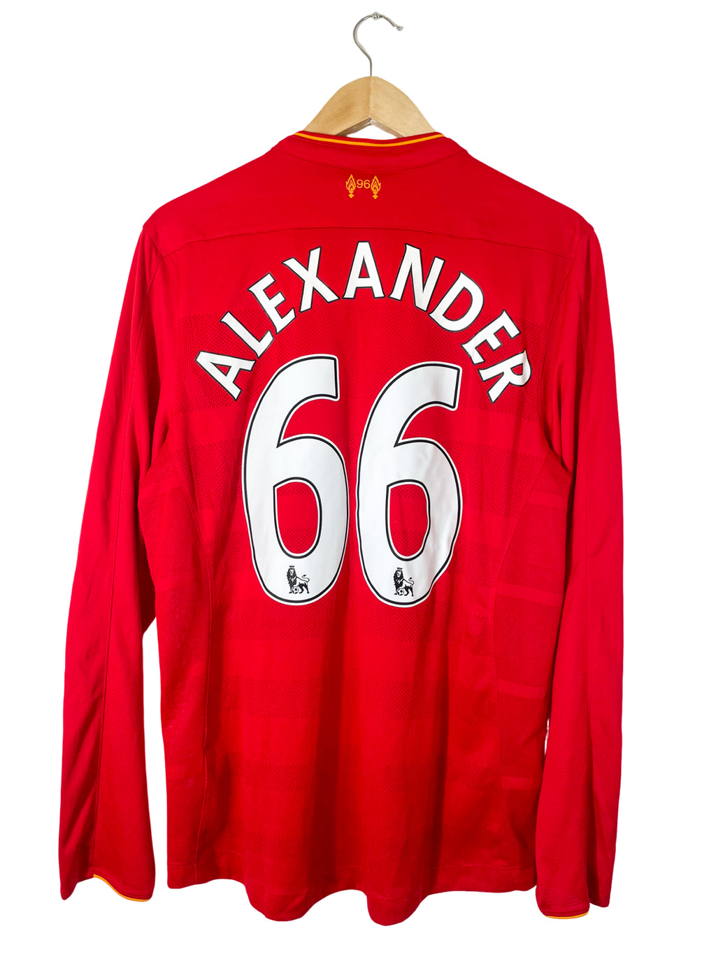 2013/2014 – Liverpool Home Long-Sleeved Jersey [#66 Arnold] – M