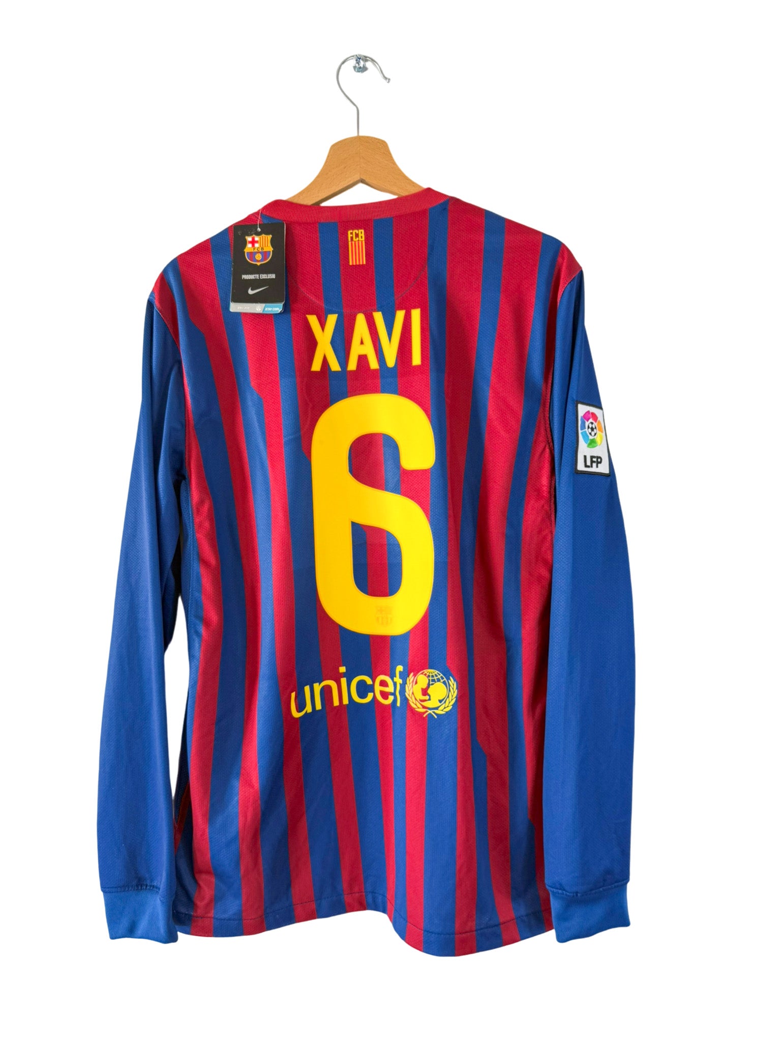 2011/2012 - Maillot FC Barcelone domicile [#6 Xavi] *Manches Longues* *Neuf* - S