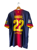 2012/2013 - Camiseta local del Barcelona [#22 Abidal] - XL