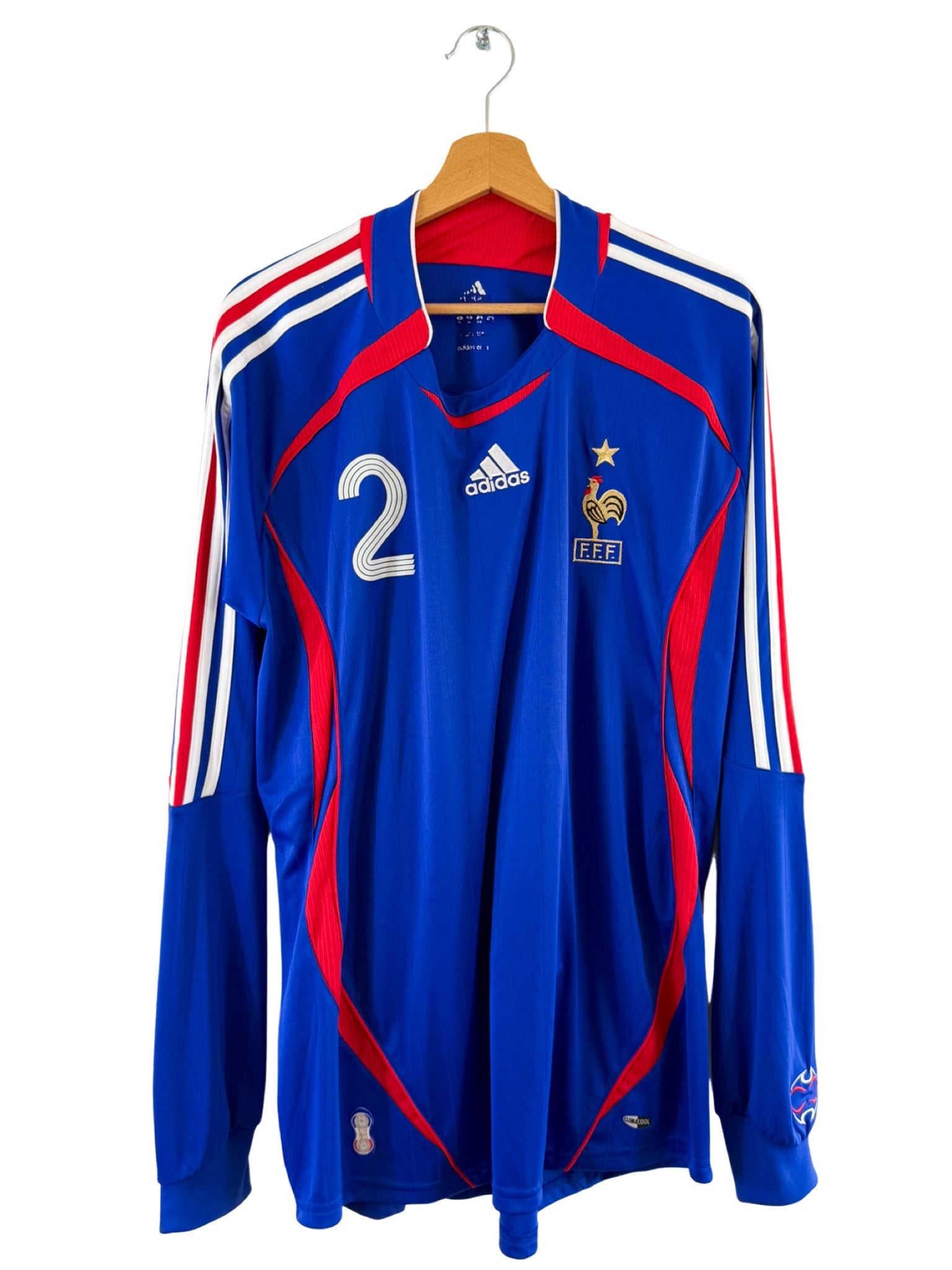 2006 - France Home Jersey [#2 Sagnol] *Long Sleeves* - XL – Vista