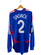 2006 - France Home Jersey [#2 Sagnol] *Long Sleeves* - XL