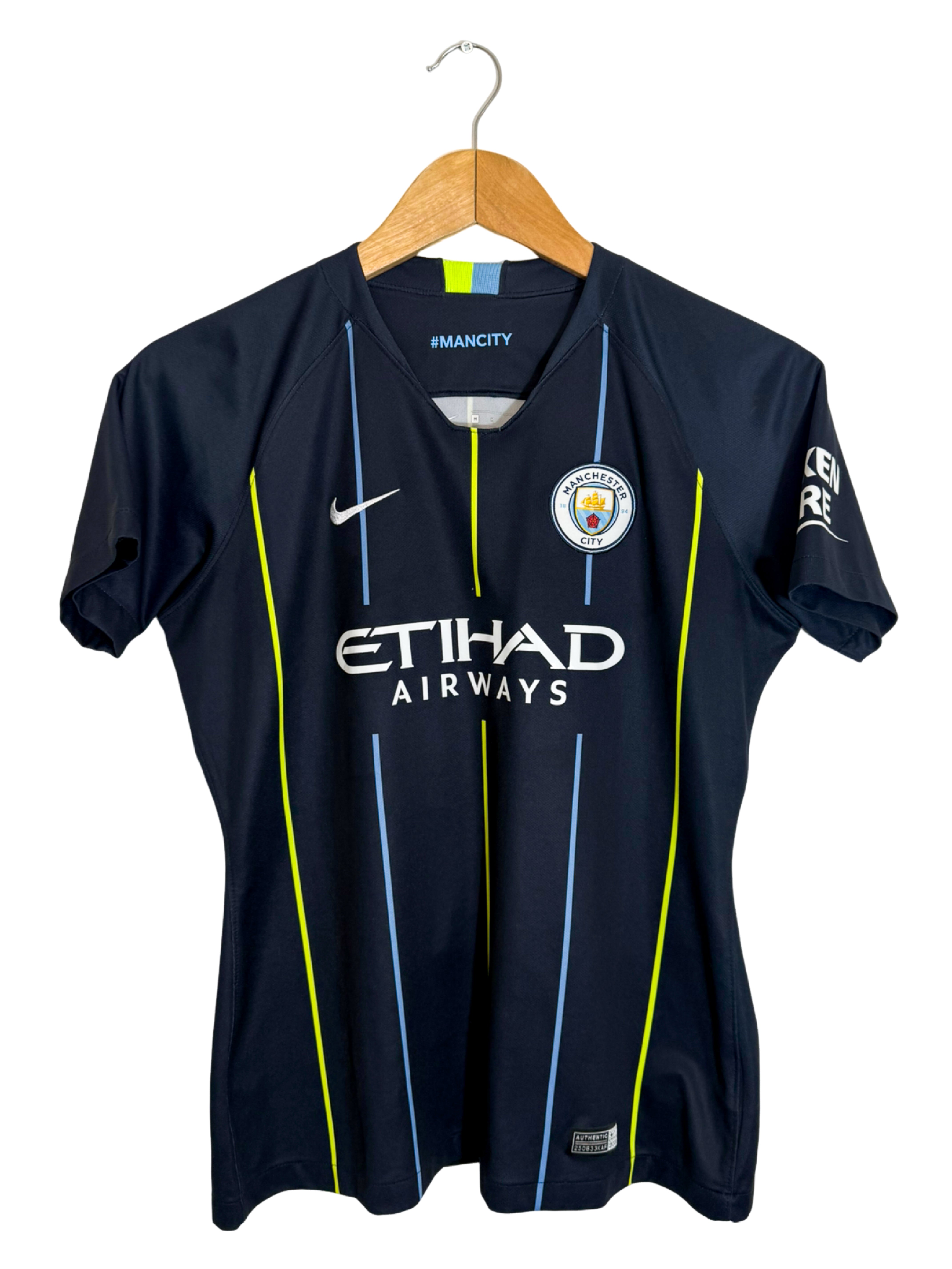 2018/2019 – Maillot Manchester City extérieur [#26 Mahrez] Nike (Femme) - M