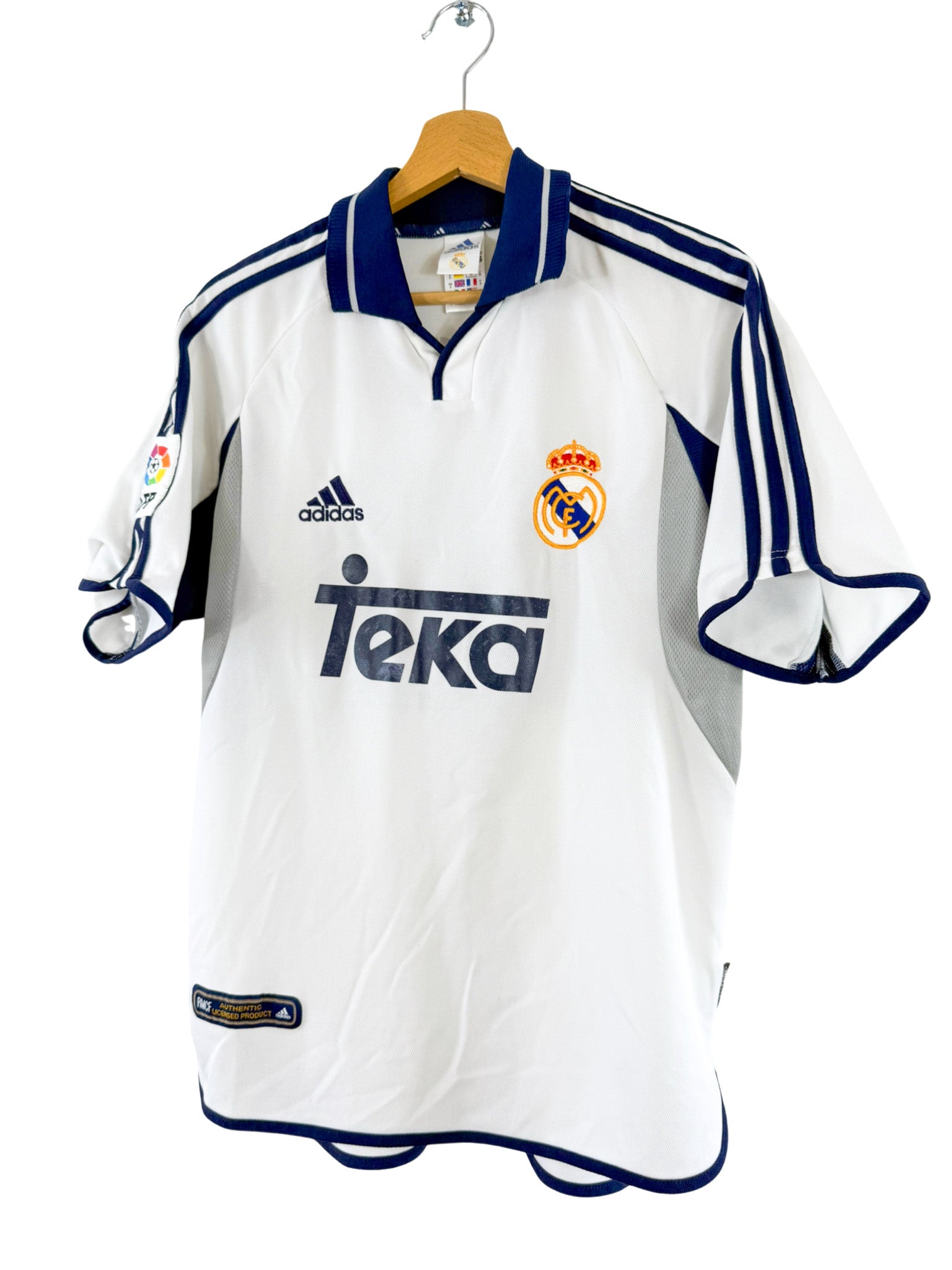 2000/2001 - Real Madrid home shirt [#10 Figo] - S – Vista football