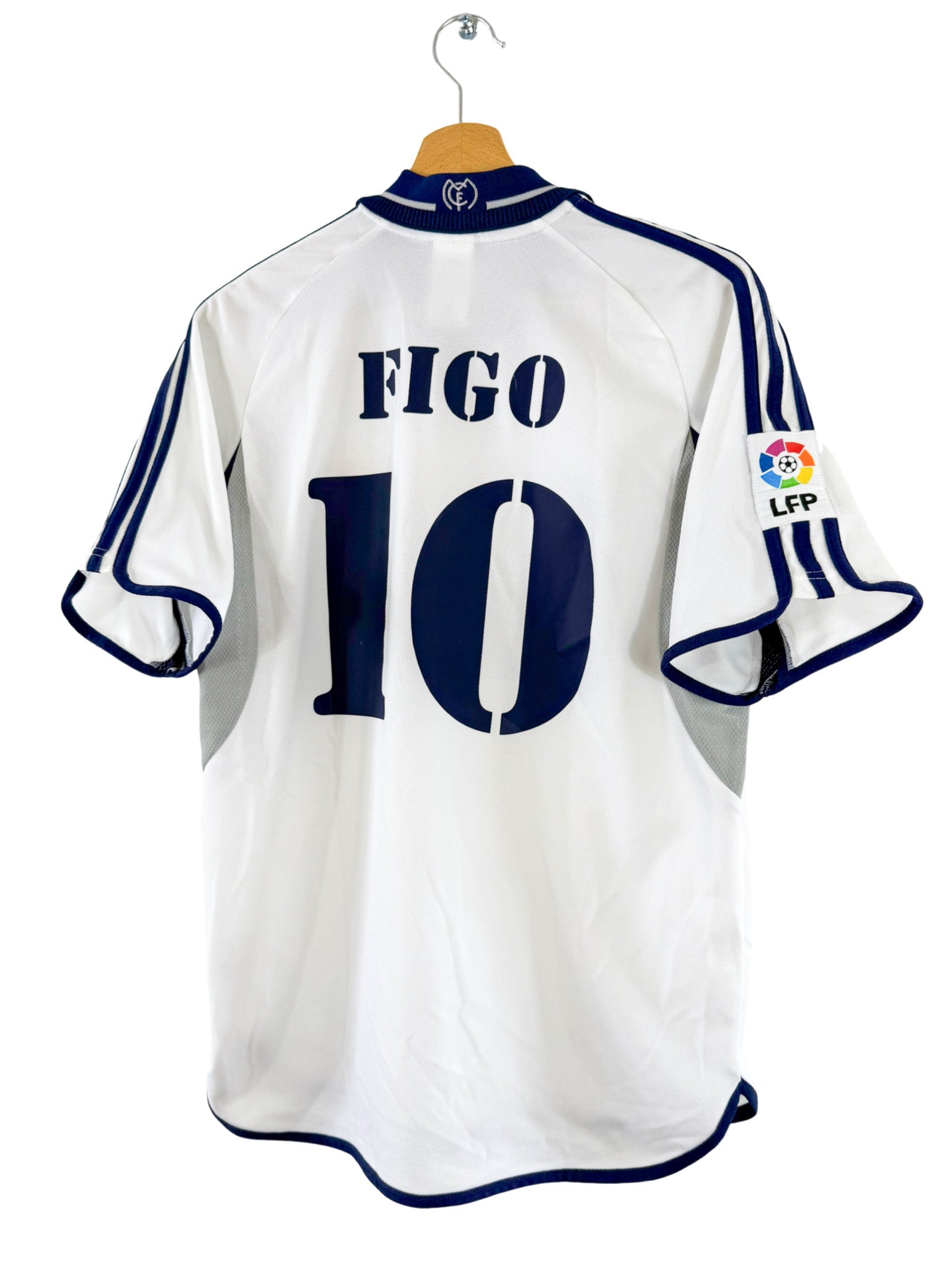 2000/2001 - Real Madrid home shirt [#10 Figo] - S – Vista football