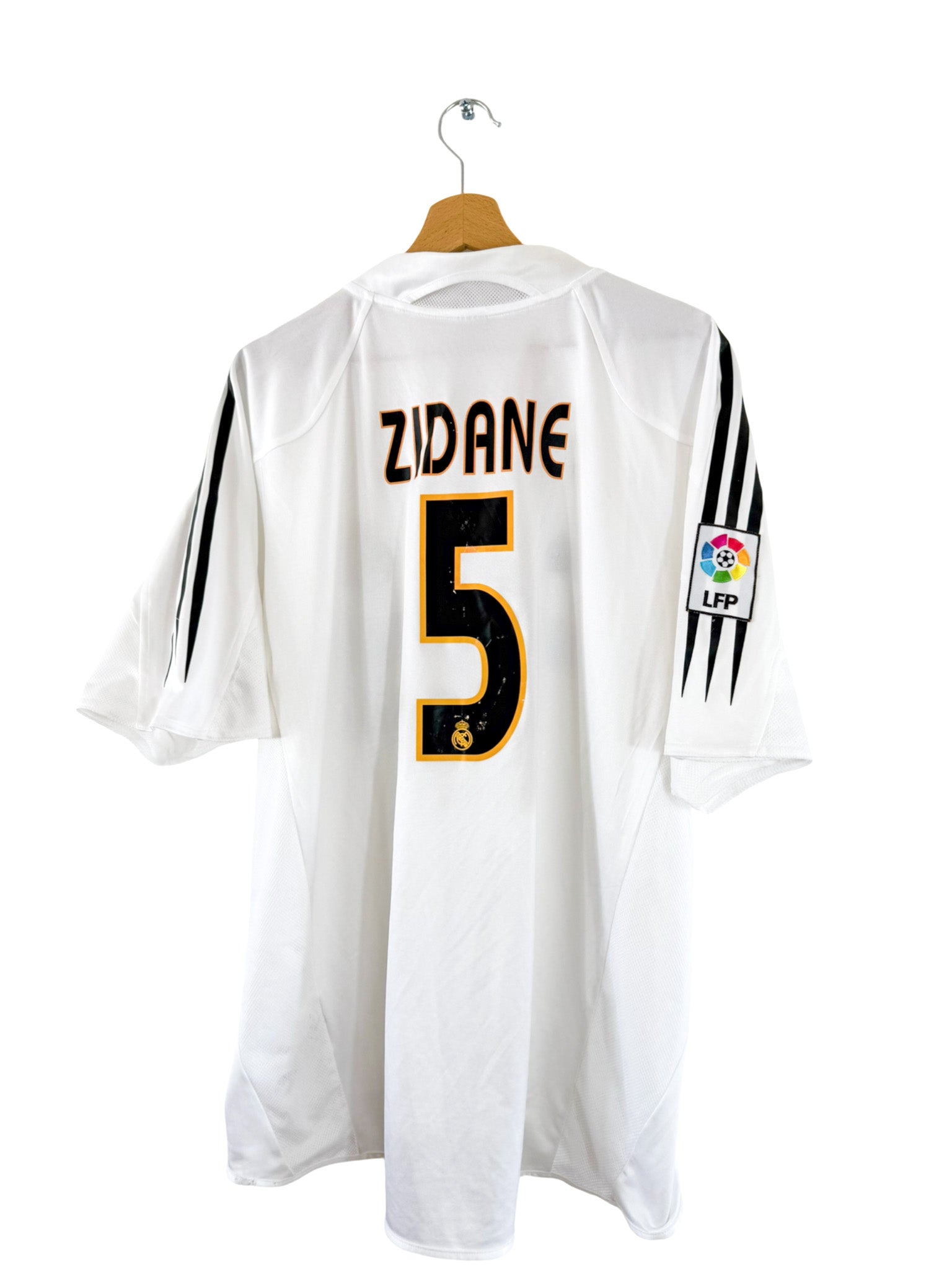 2004/2005 - Real Madrid Home Shirt [#5 Zidane] Adidas *Signed* - XL
