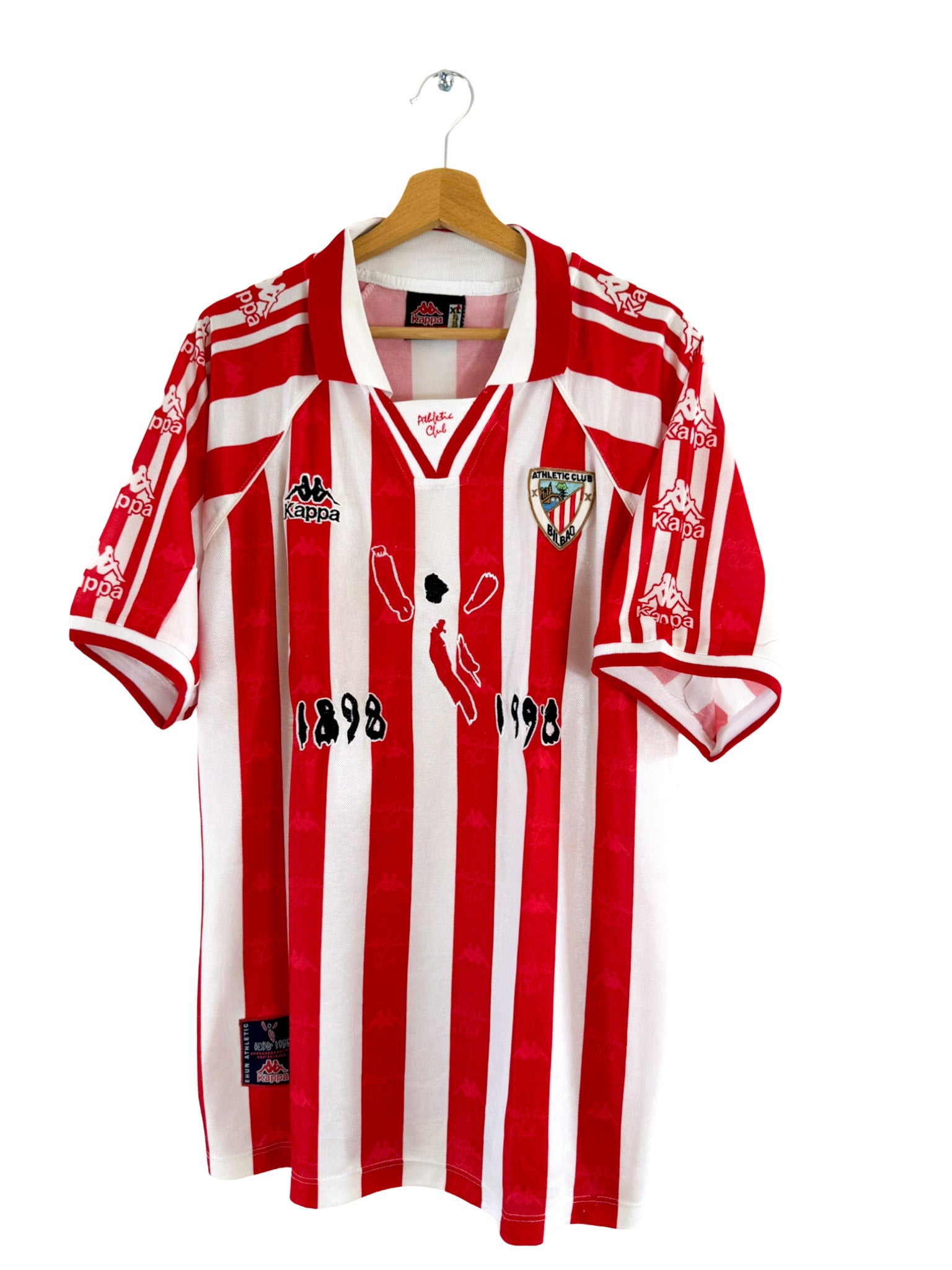 1997/1998 - Athletic Bilbao Home Shirt Kappa *Centenary* - XL