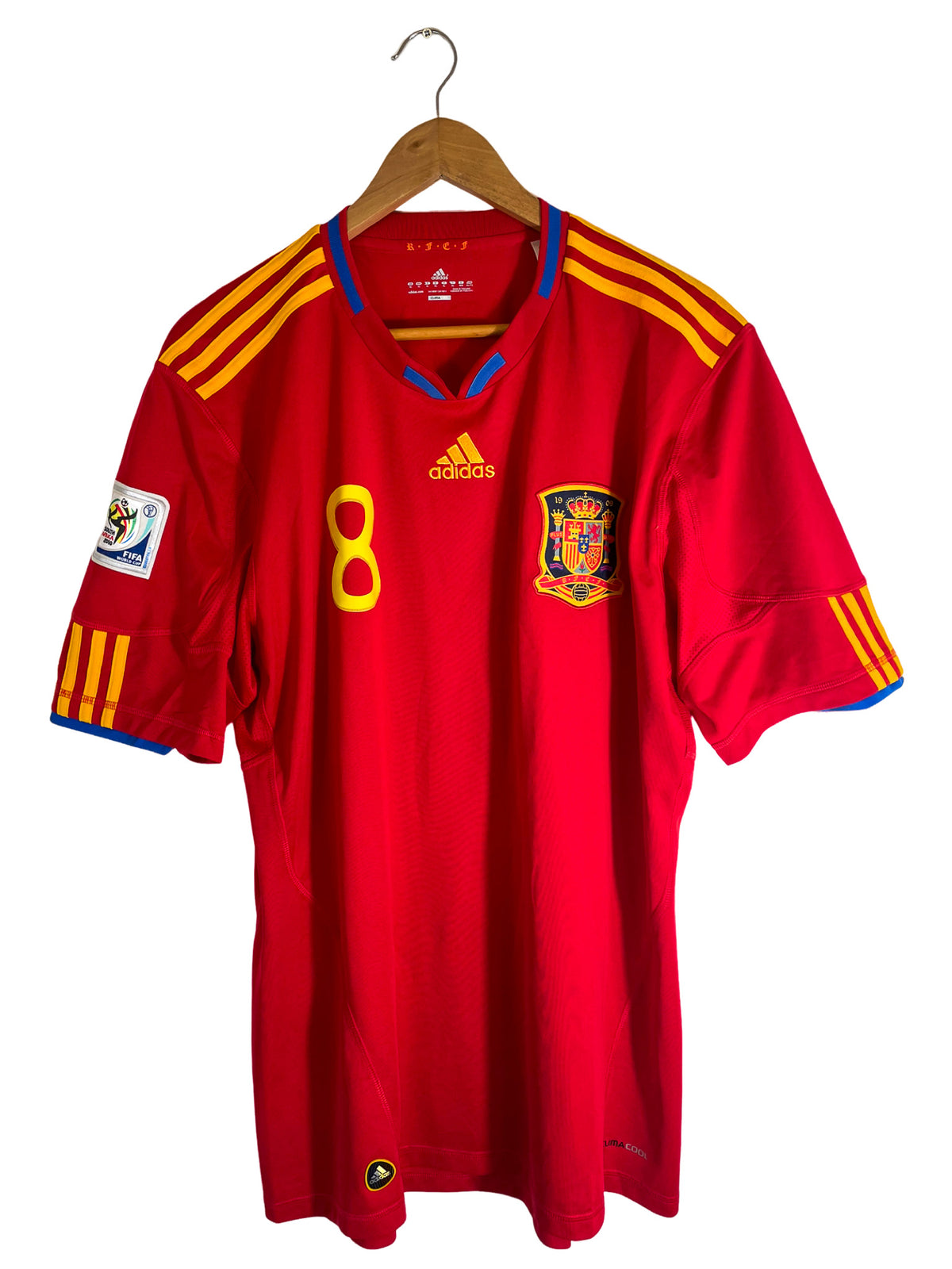 2010 – Maillot Espagne domicile [#8 Xavi] – XL