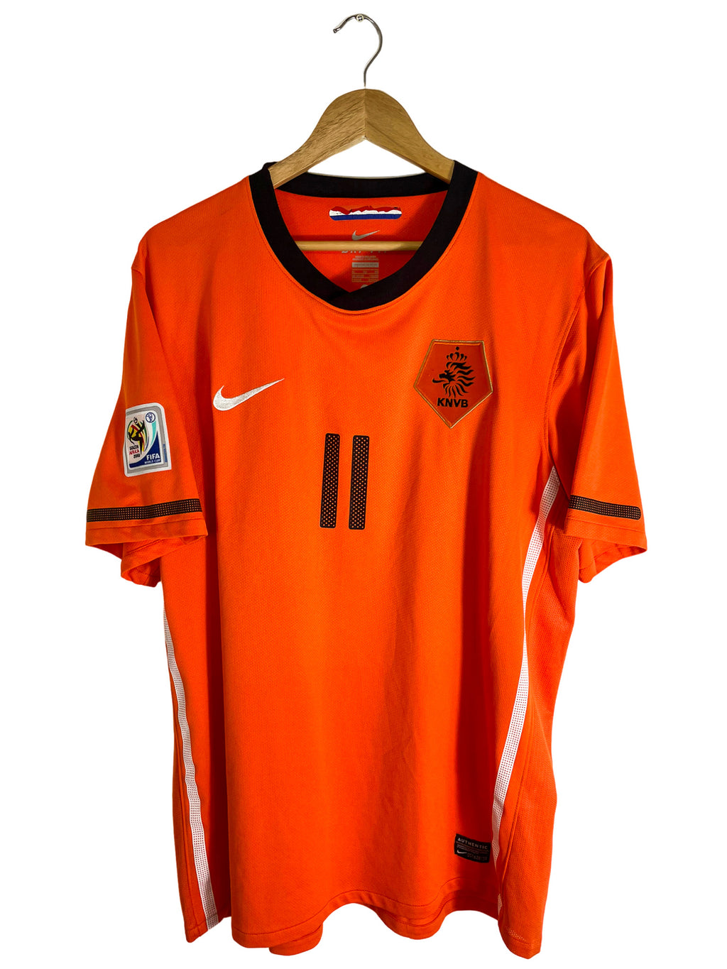 2010 – Maillot Pays-Bas domicile [#11 Robben] – XL