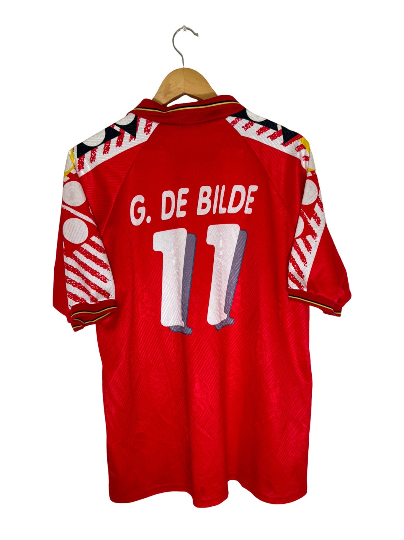 1994 - Maillot Belgique domicile [#11 G. DE BILDE] *Match Issue* - L