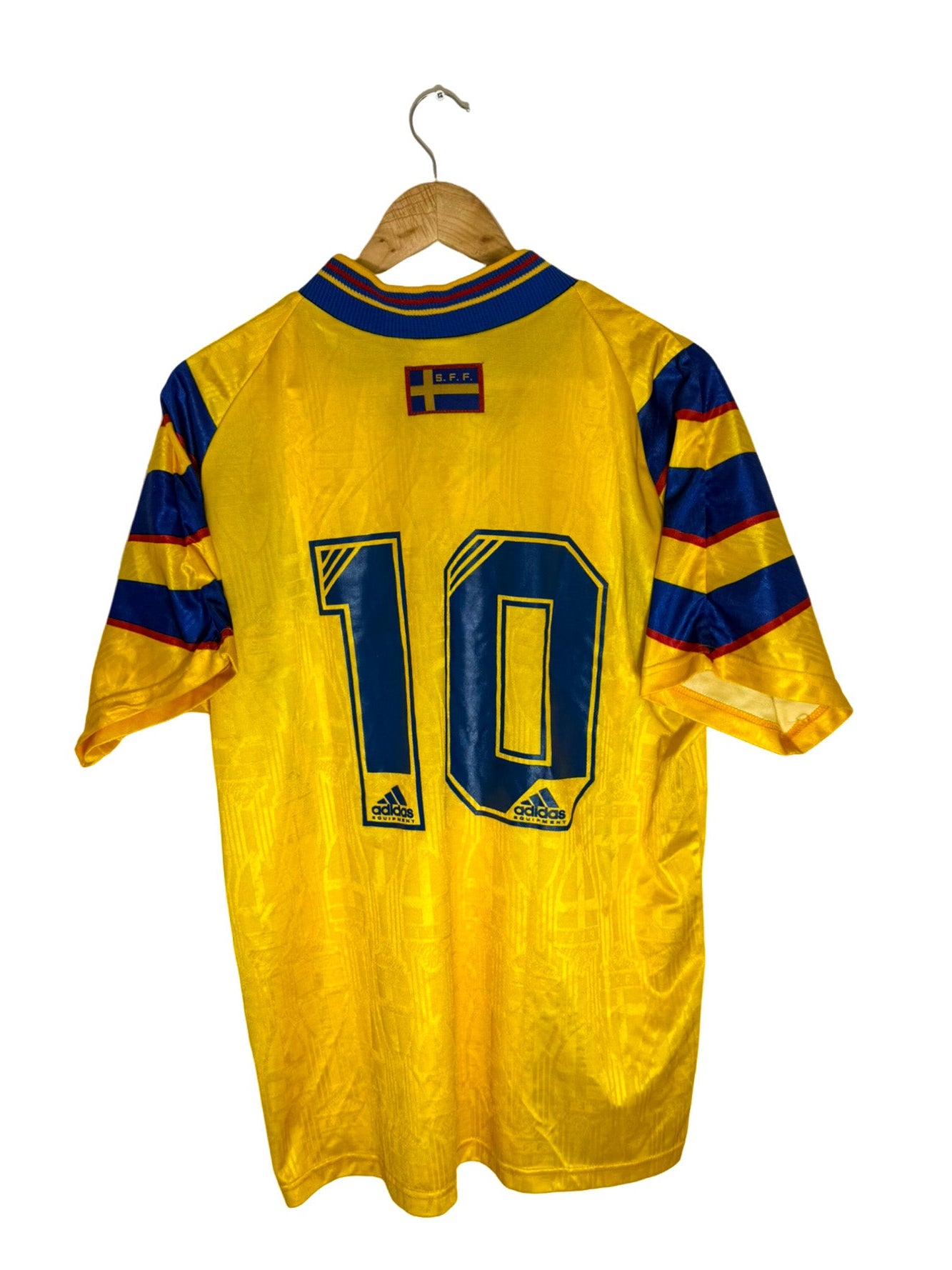 1996 - Sweden Home Shirt [#10] *Match Issue* - L – Vista football shop