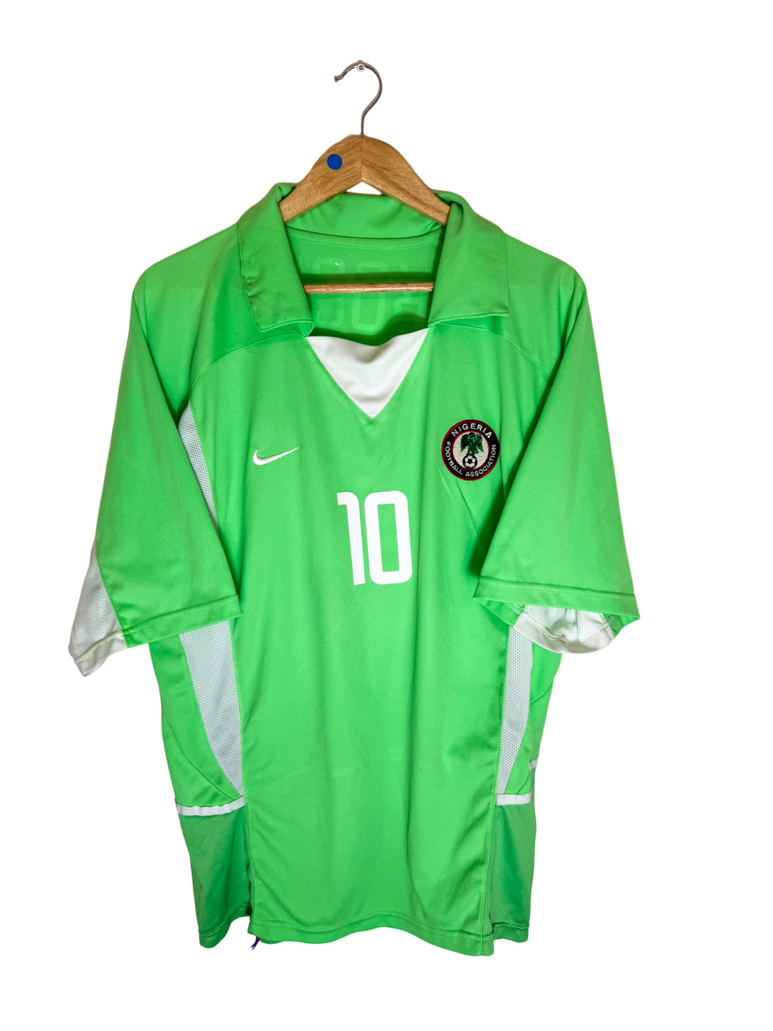 2002 - Nigeria Home Shirt [#10 OKOCHA] - XL – Vista football shop