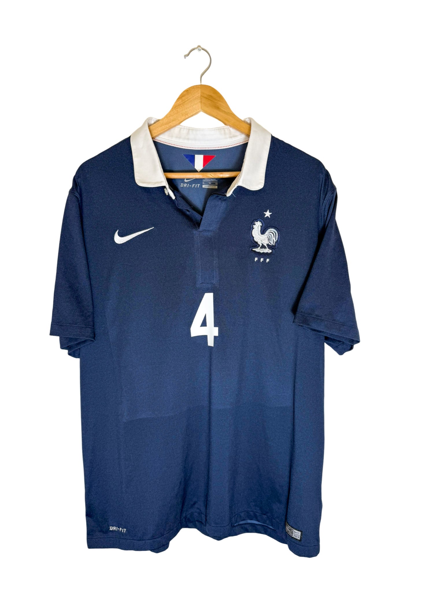 2014 - Maillot Équipe de France domicile [#4 VARANE] - XL