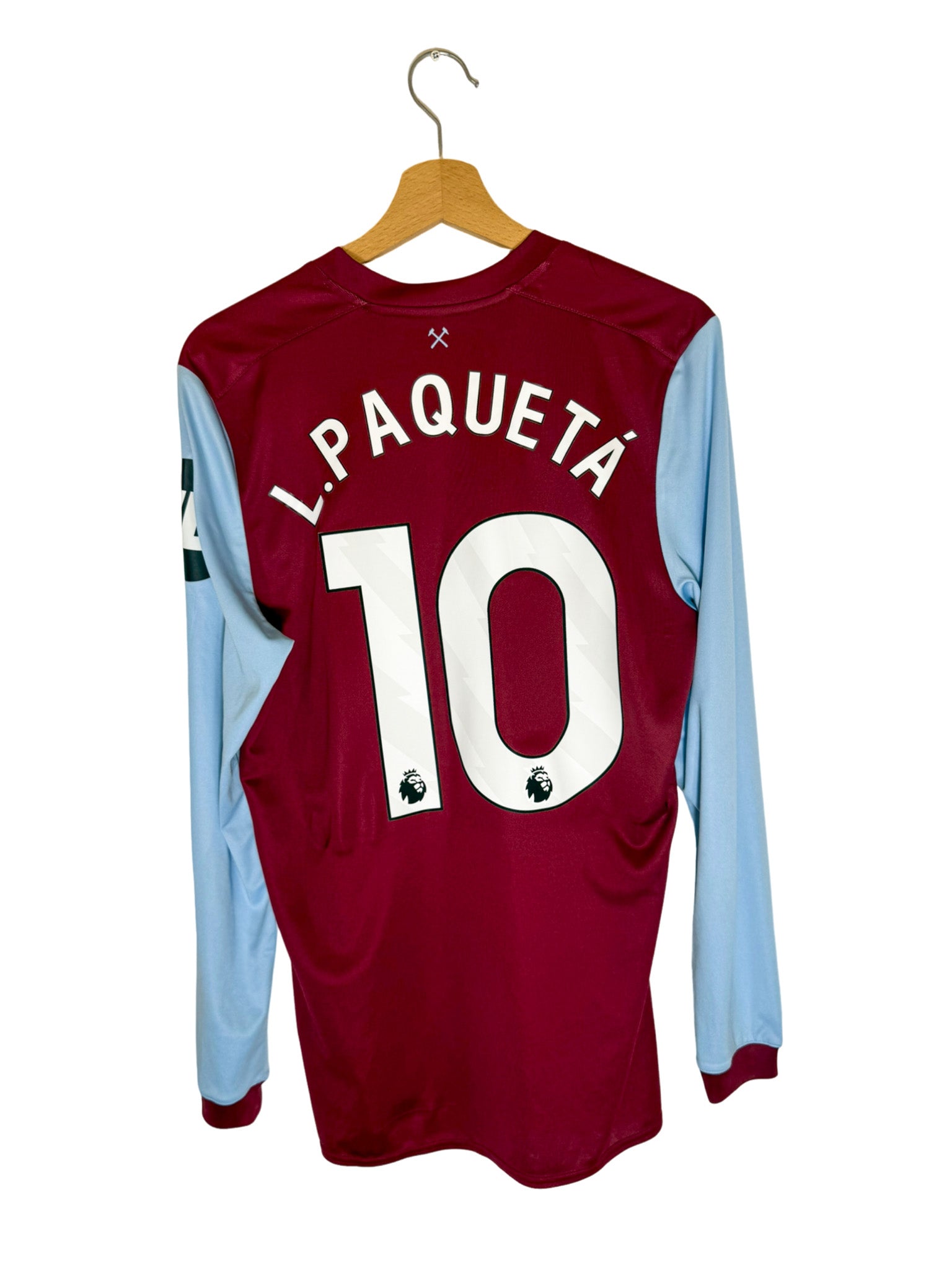 West Ham United L. Paquetá 10番 シャツ 2023/2024 - West Ham United Home Shirt *Long Sleeves* [#10 L