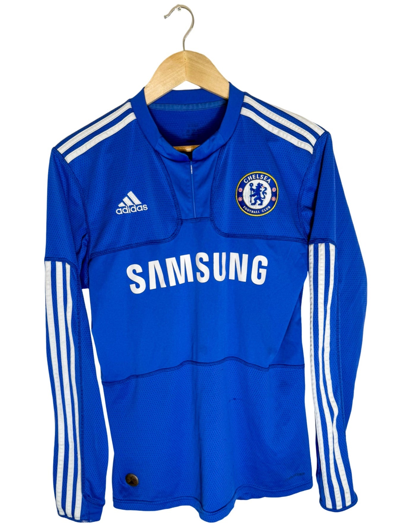 2009/2010 - Chelsea Home Long Sleeve Jersey [#11 DROGBA] - S