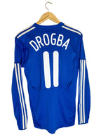 2009/2010 - Chelsea Home Long Sleeve Jersey [#11 DROGBA] - S