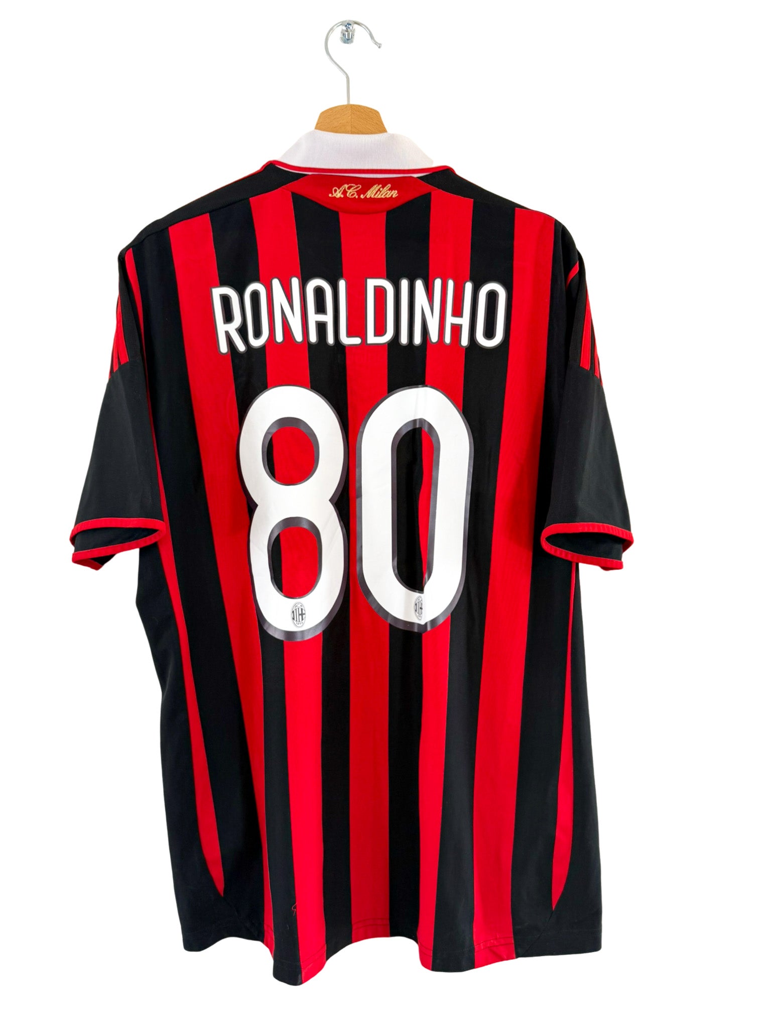 2009/2010 - Maillot AC Milan domicile [#80 Ronaldinho] - L