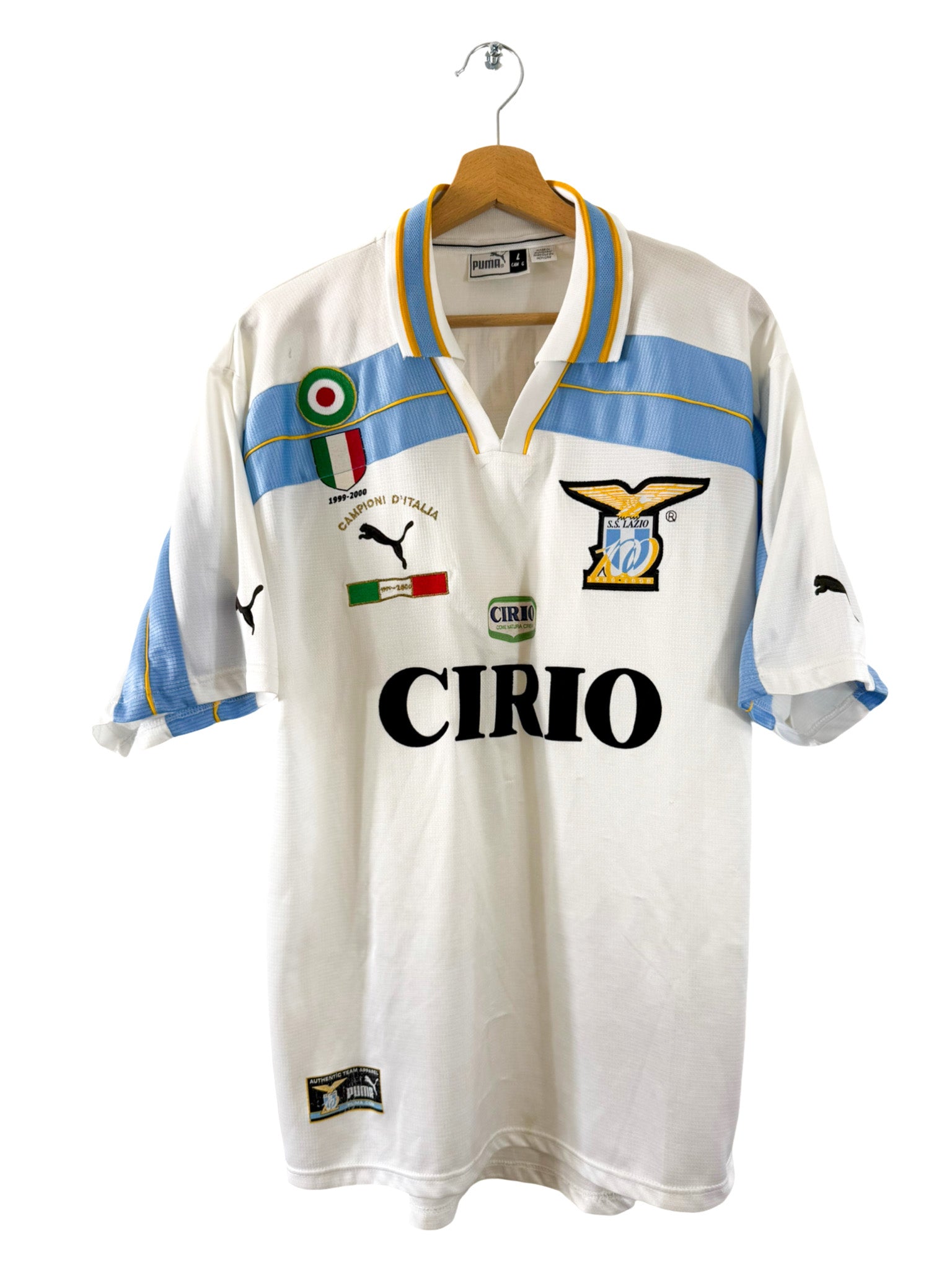 2000/2001 - Camiseta de local de la Lazio - L