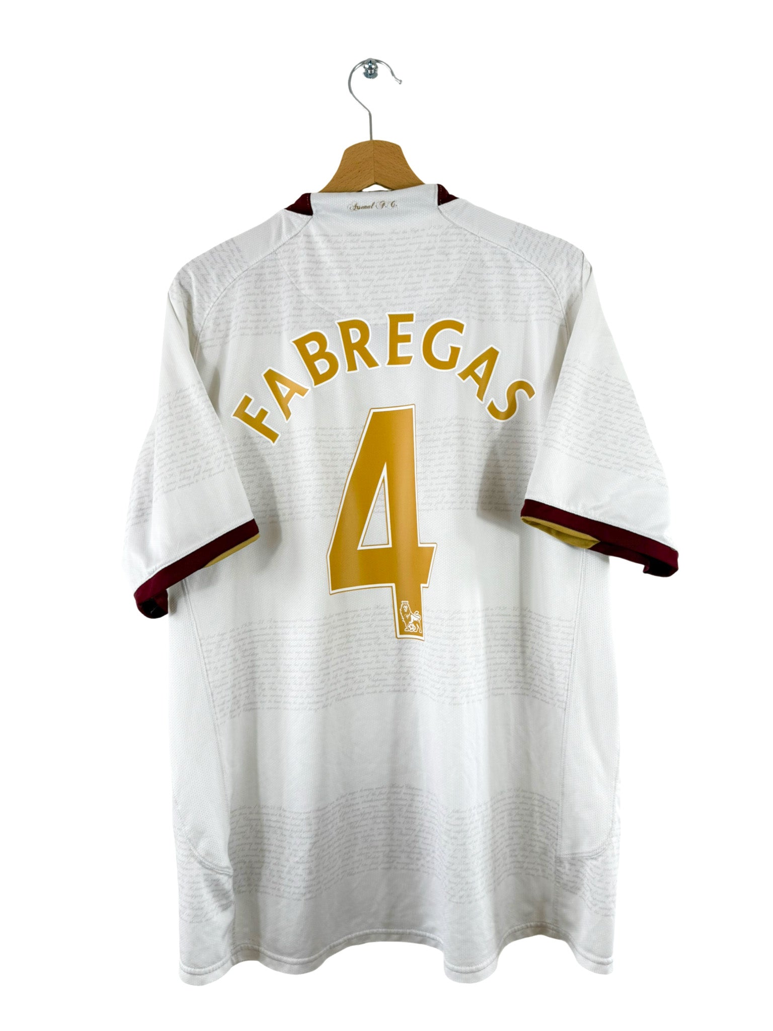 2008/2009 - Arsenal Away Shirt [#4 Fabregas] - XL
