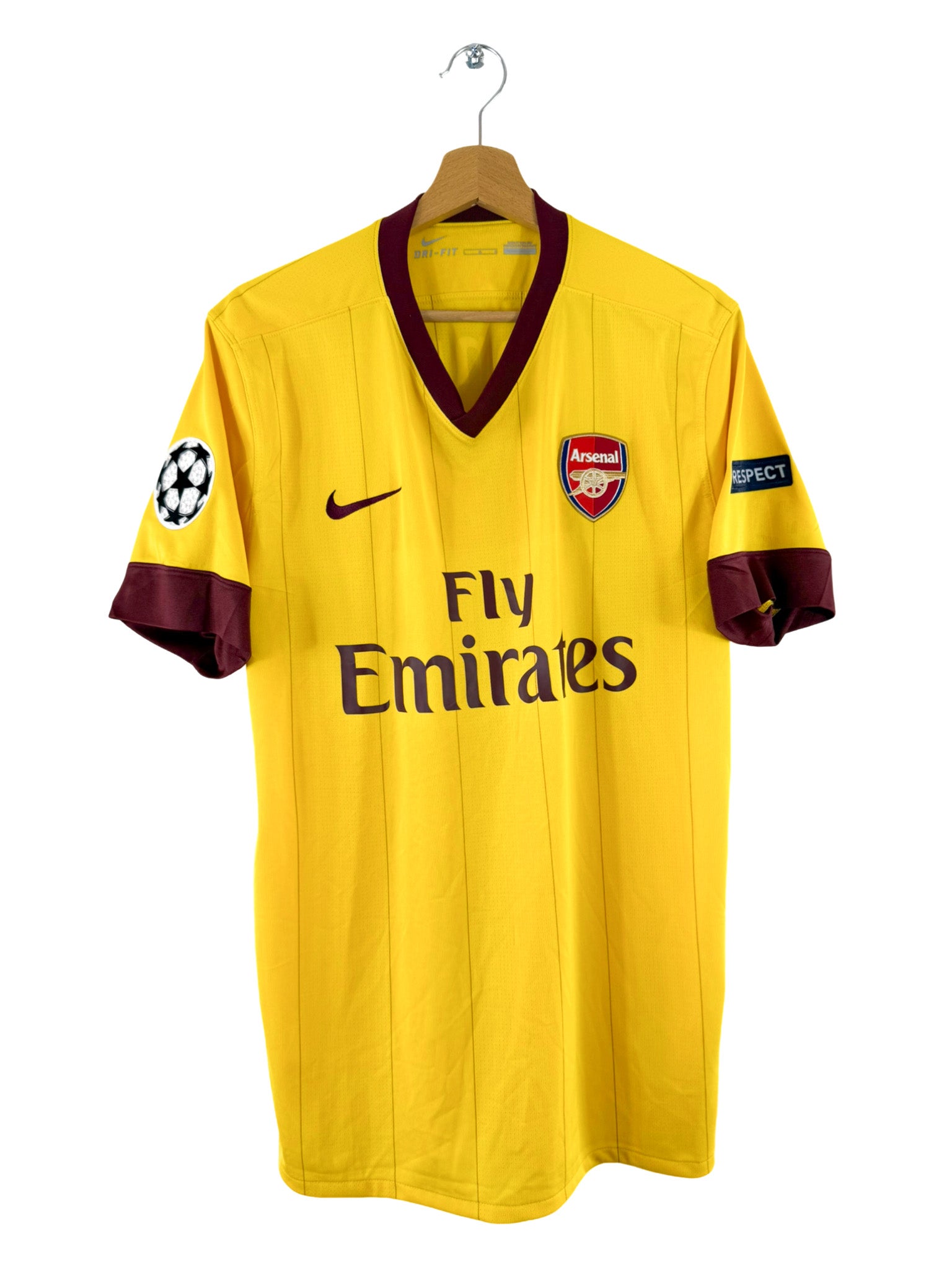 2010/2011 - Arsenal Away Shirt [#12 Henry] UCL Nike - L