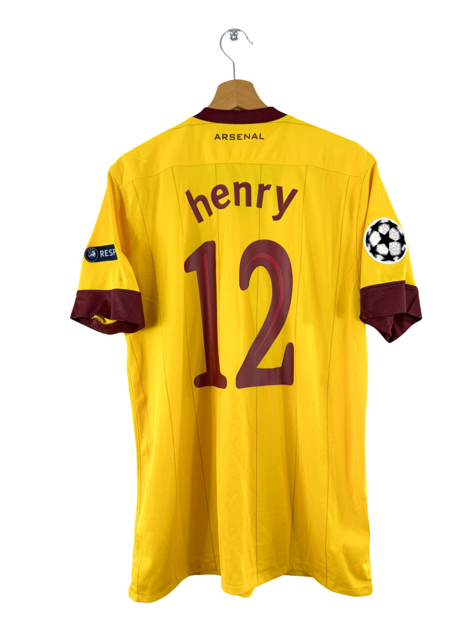 2010/2011 - Arsenal Away Shirt [#12 Henry] UCL Nike - L