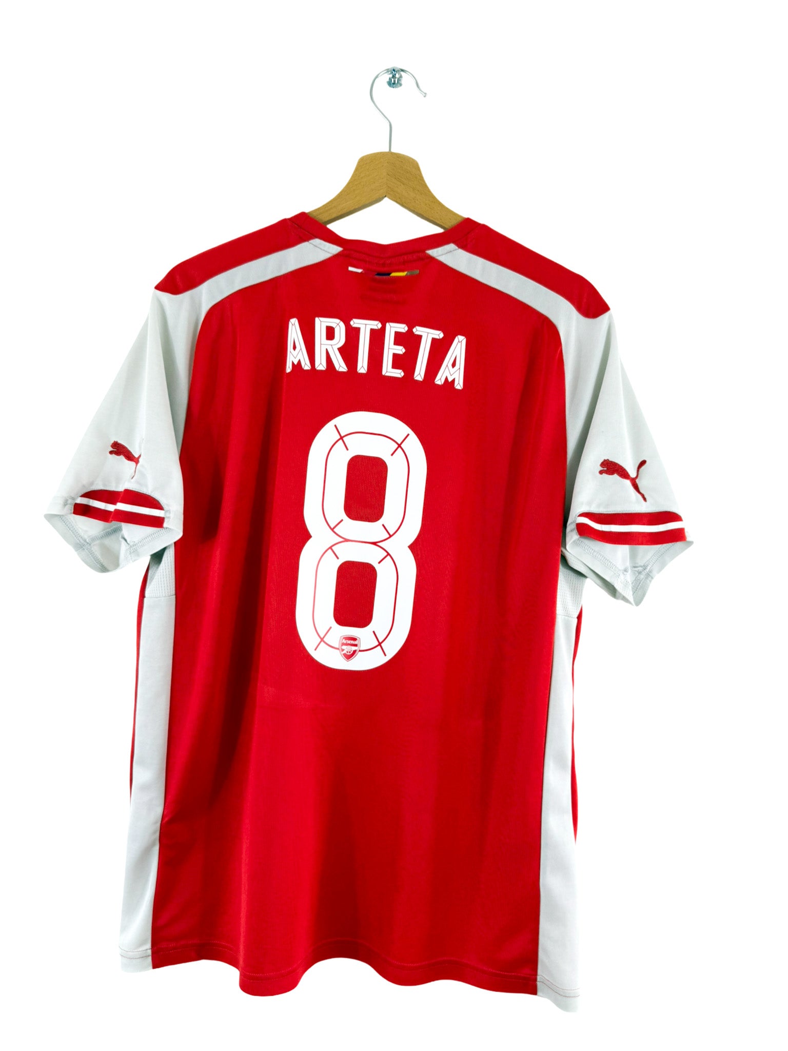 2014/2015 - Arsenal Home Shirt [#8 Arteta] Puma - L