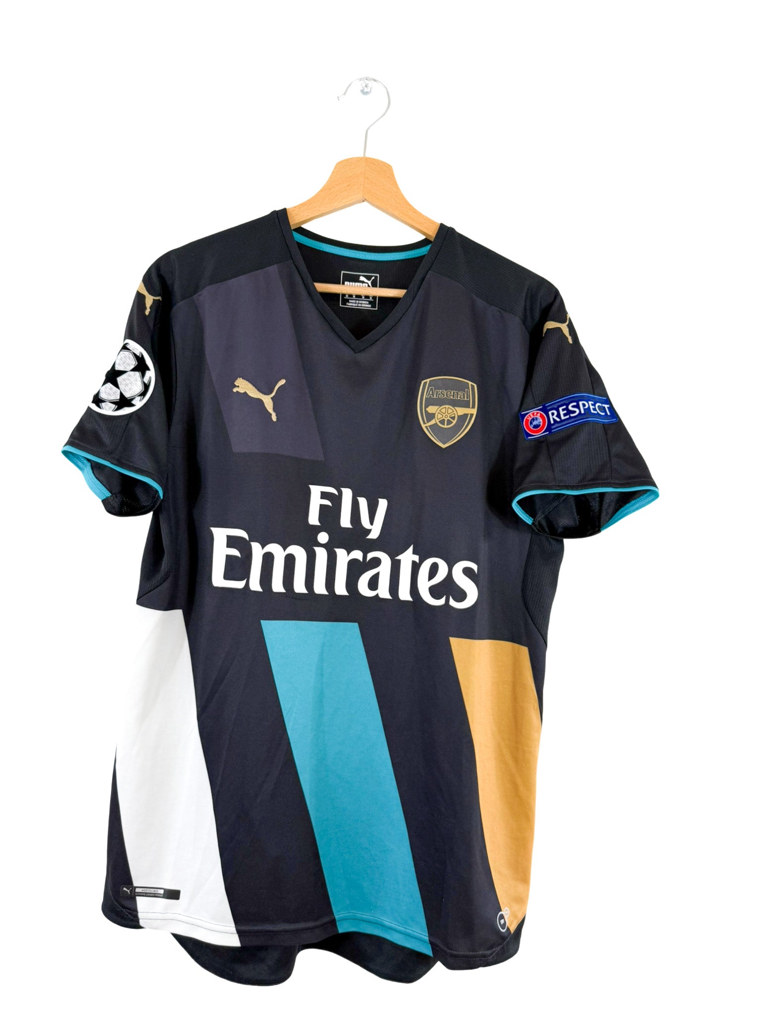 2015/2016 - Arsenal third jersey [#12 Giroud] UCL Puma - M