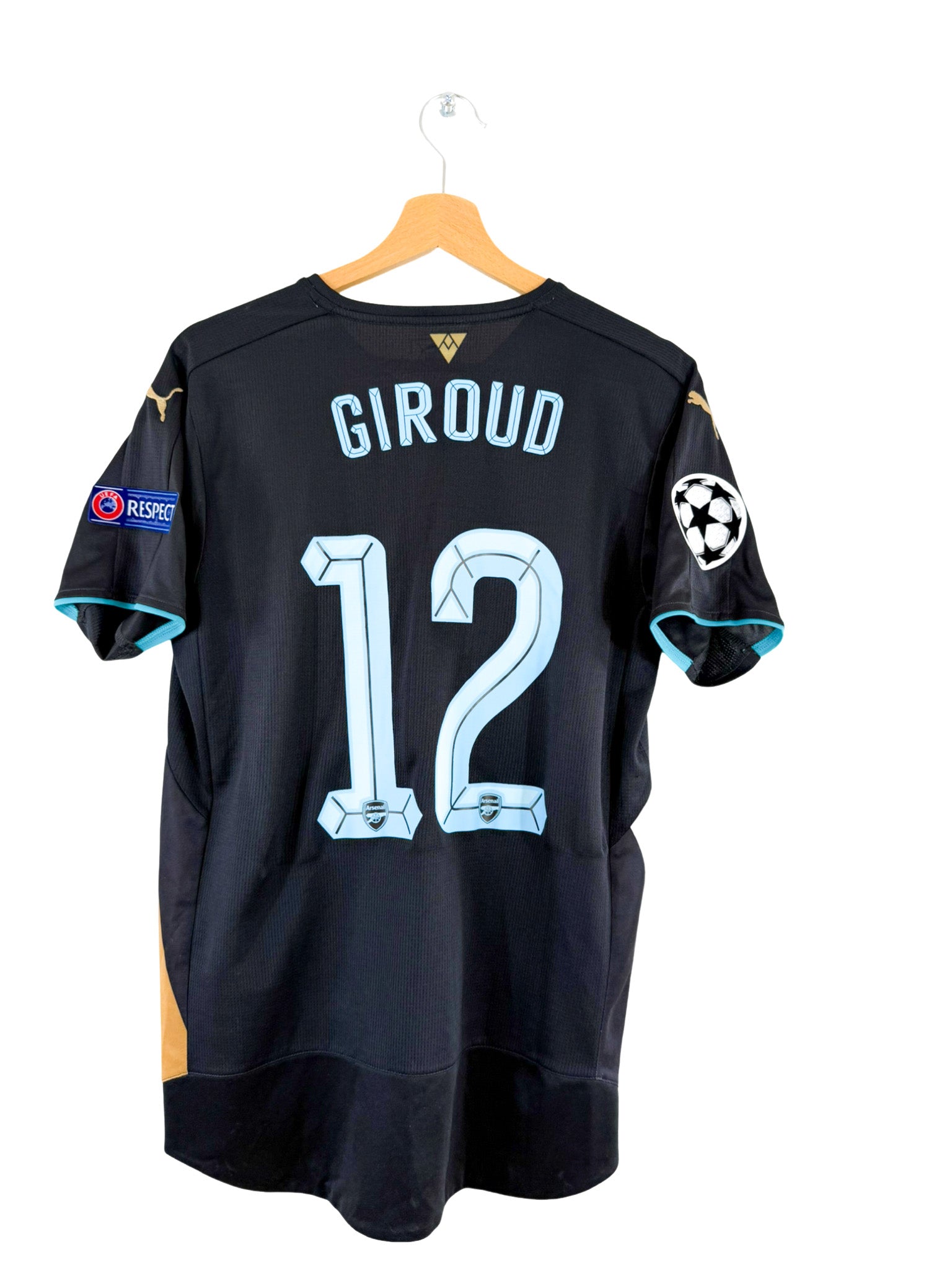 2015/2016 - Arsenal third jersey [#12 Giroud] UCL Puma - M