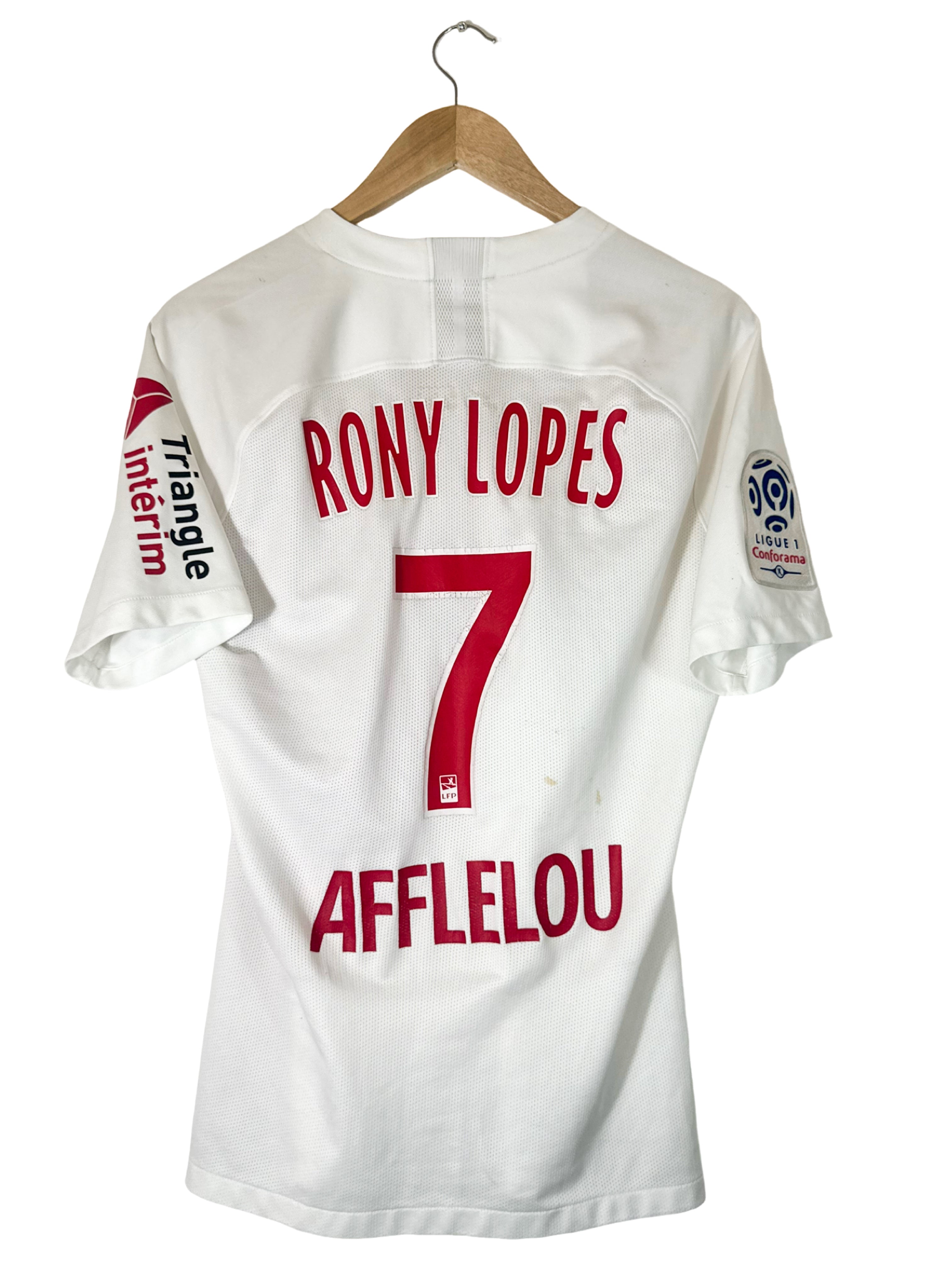 2018 – Maillot AS Monaco domicile [#7 Rony Lopes] *Maillot porté* - M