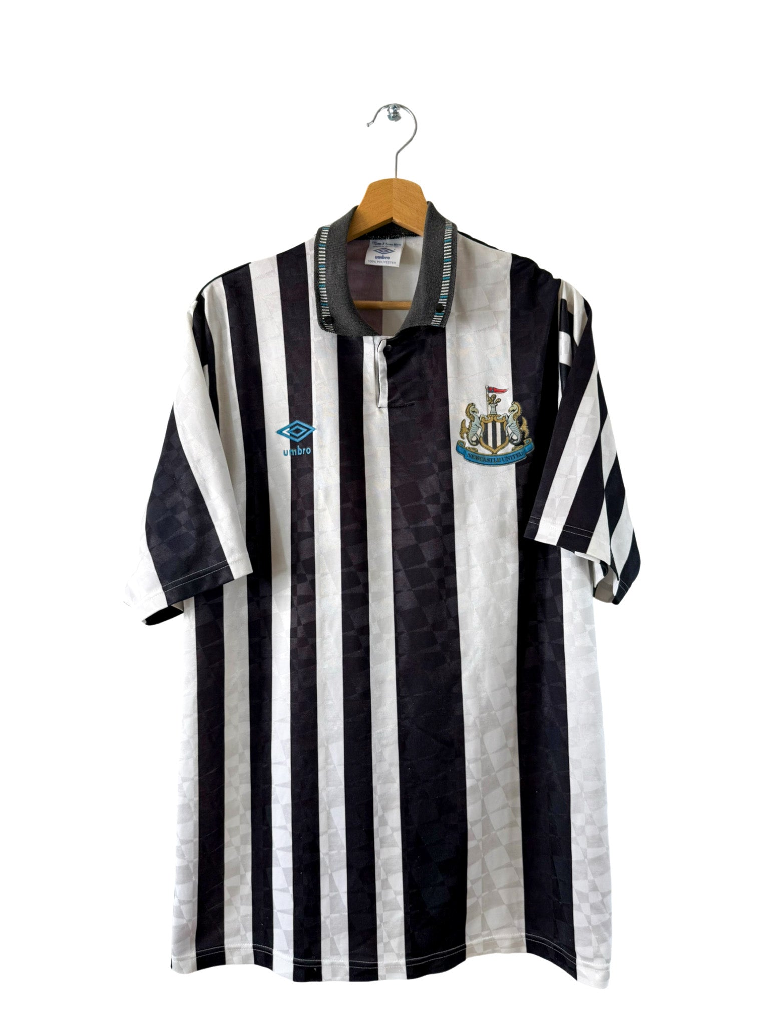 1991/1992 - Newcastle Umbro home jersey - XL