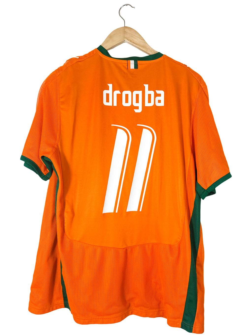 2008 – Ivory Coast Home Shirt [#11 Drogba] - XL